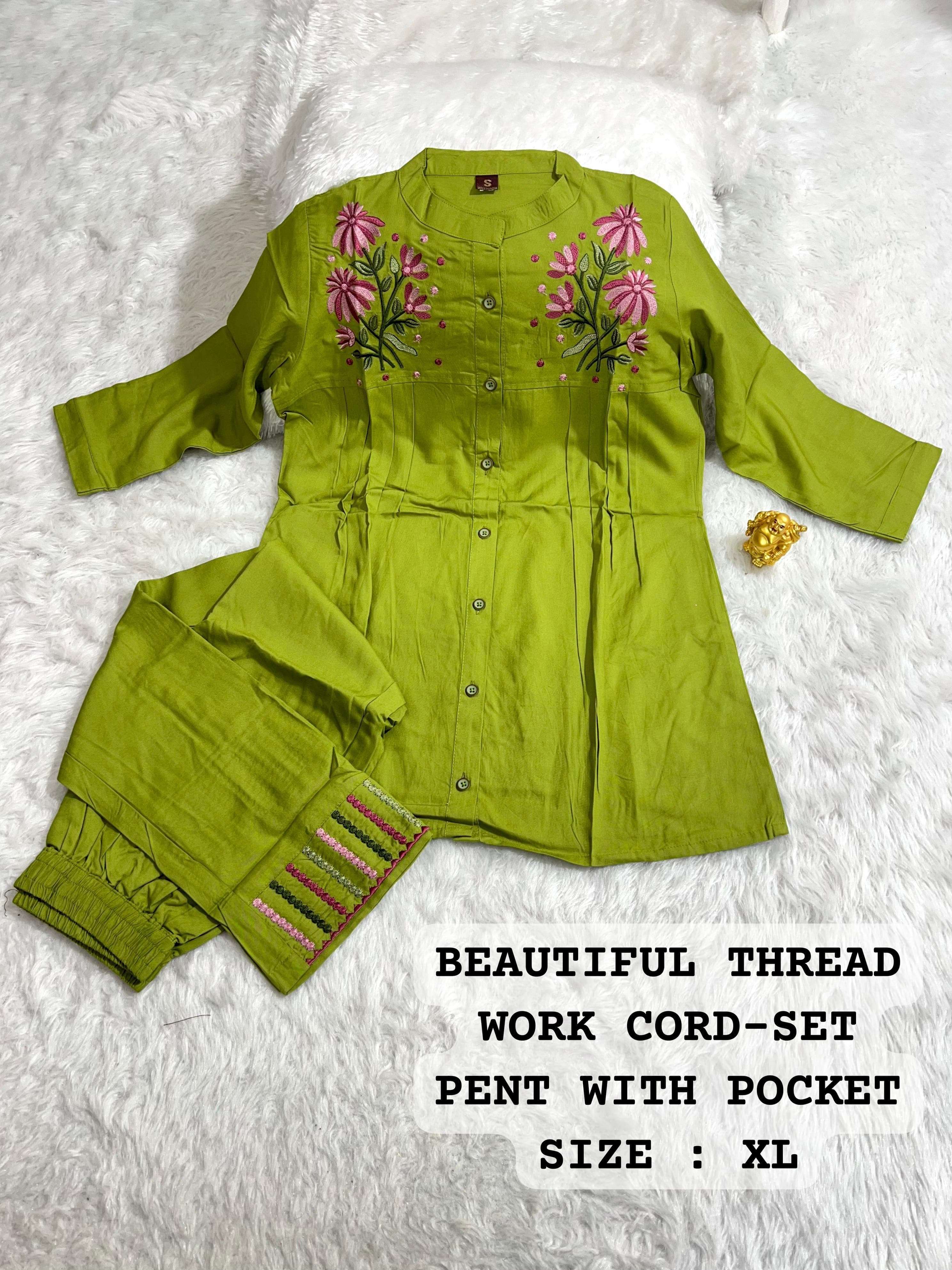 MF CO-ORD SET COLLECTION FANCY CAUSAL WEAR LOOKS TOP WITH PANT SET