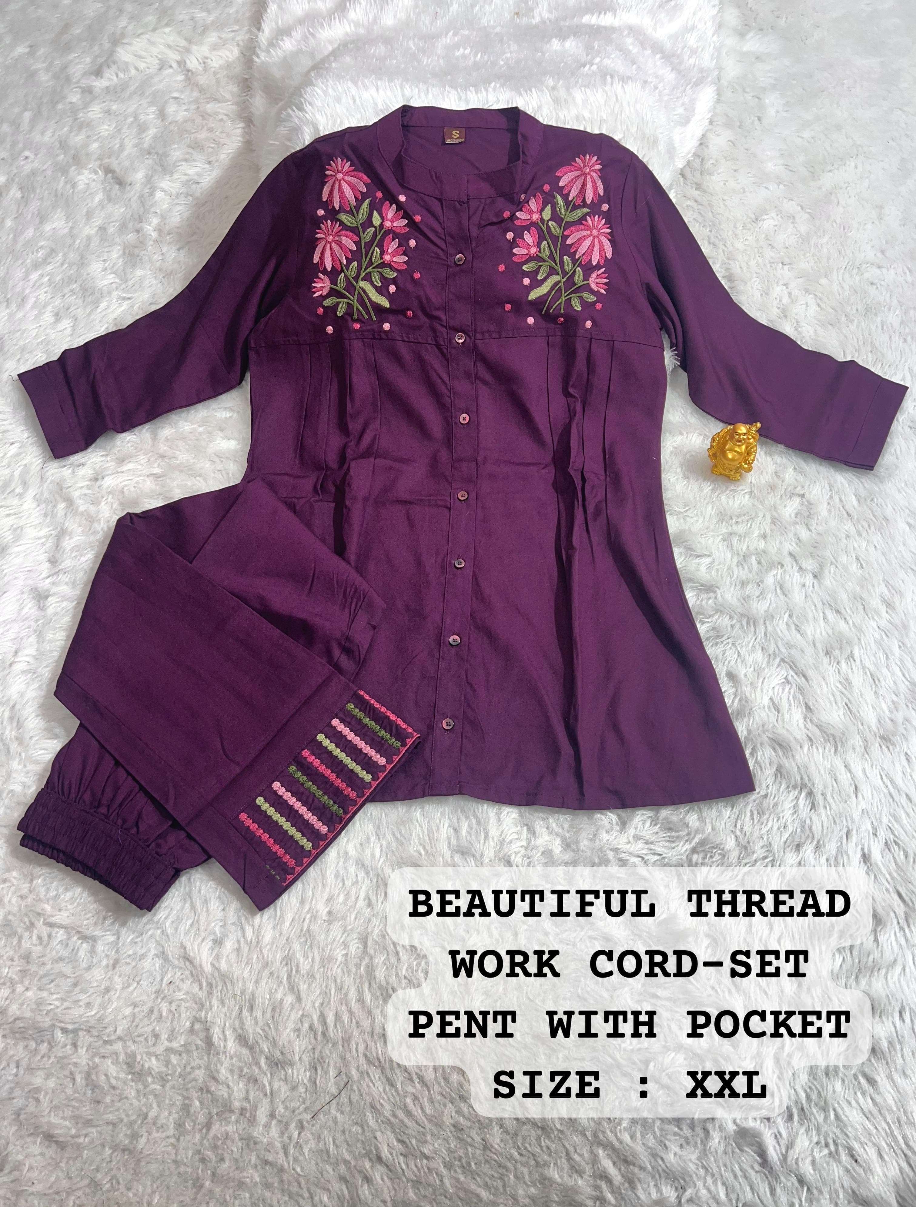 MF CO-ORD SET COLLECTION FANCY CAUSAL WEAR LOOKS TOP WITH PANT SET