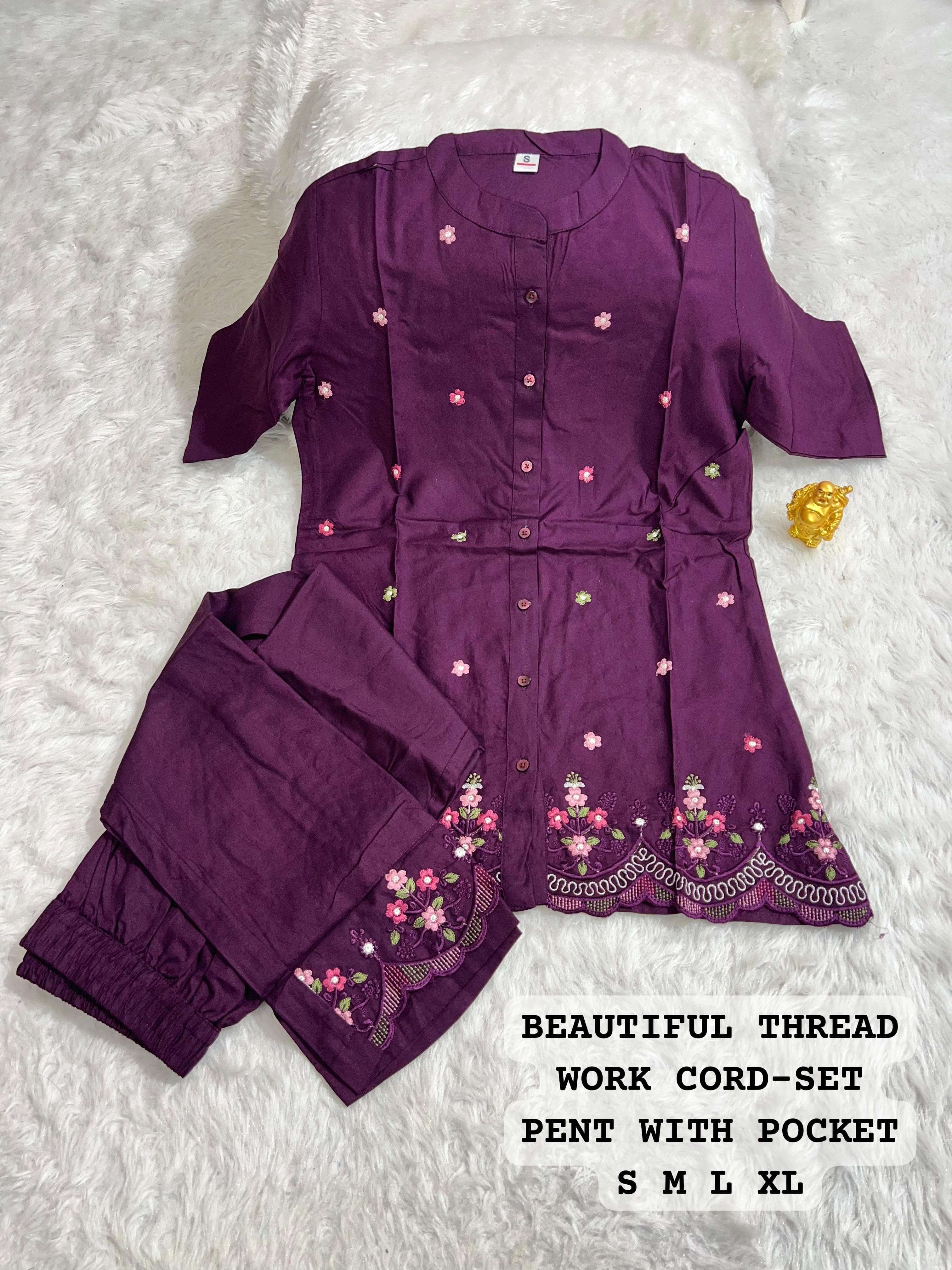 MF CO-ORD SET COLLECTION FANCY CAUSAL WEAR LOOKS TOP WITH PANT SET