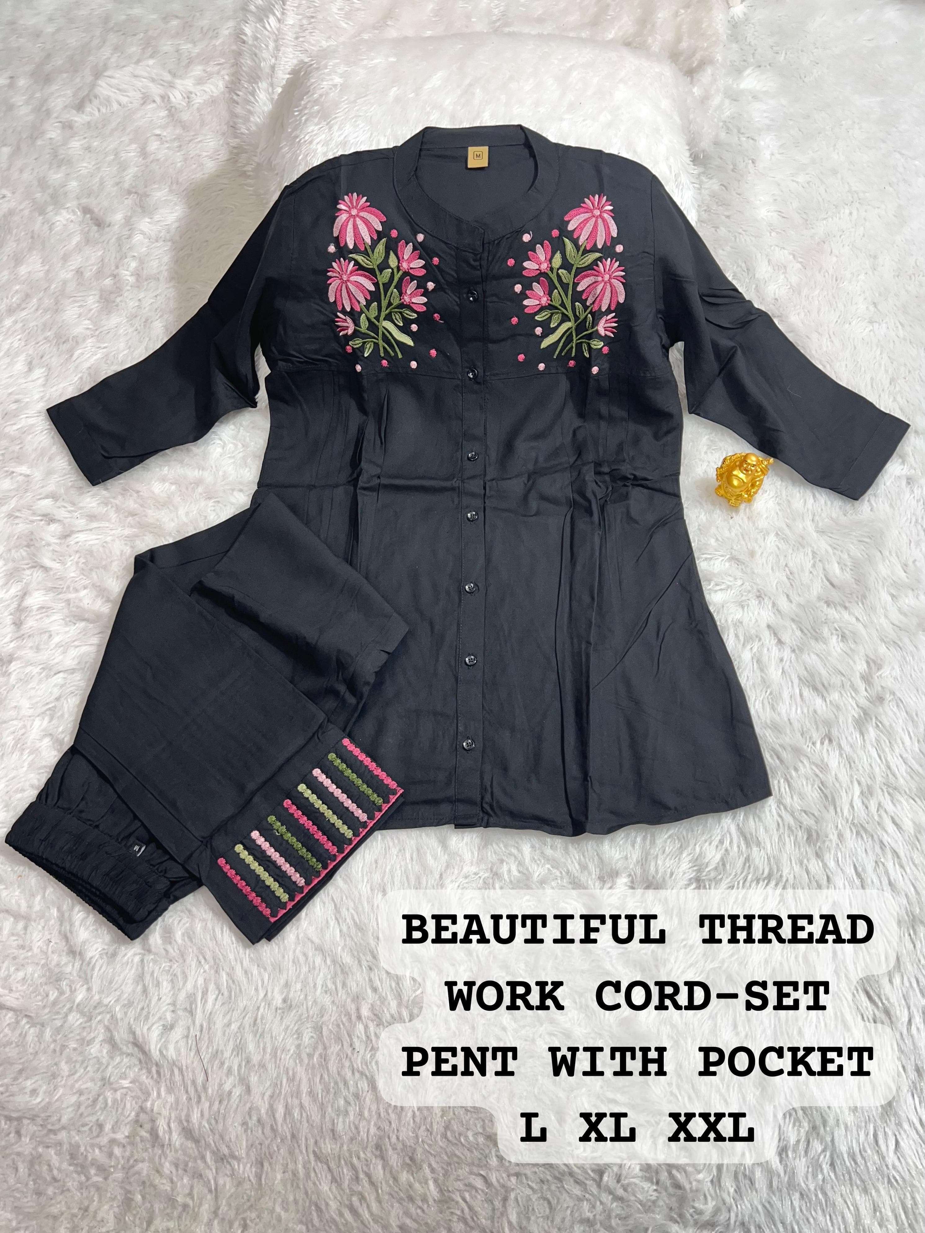 MF CO-ORD SET COLLECTION FANCY CAUSAL WEAR LOOKS TOP WITH PANT SET