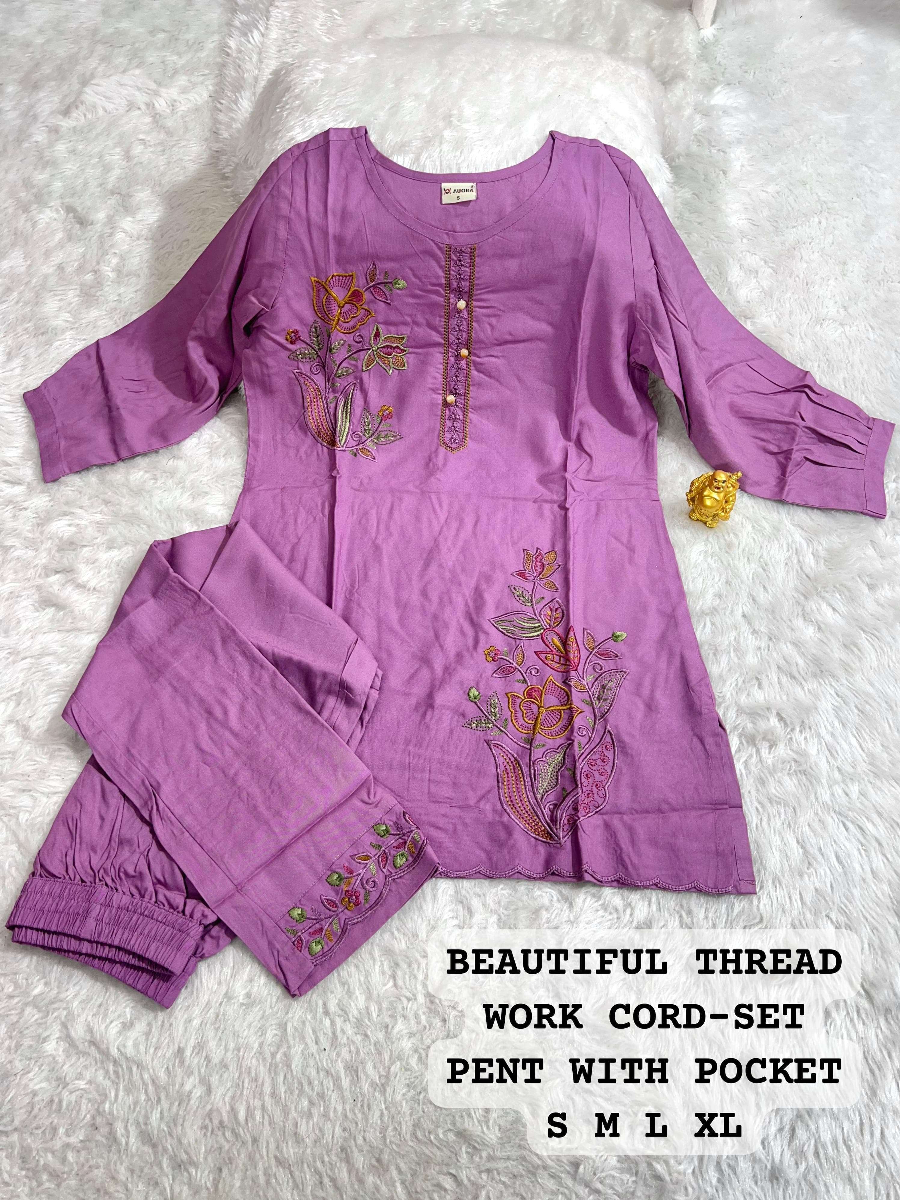 MF CO-ORD SET COLLECTION FANCY CAUSAL WEAR LOOKS TOP WITH PANT SET