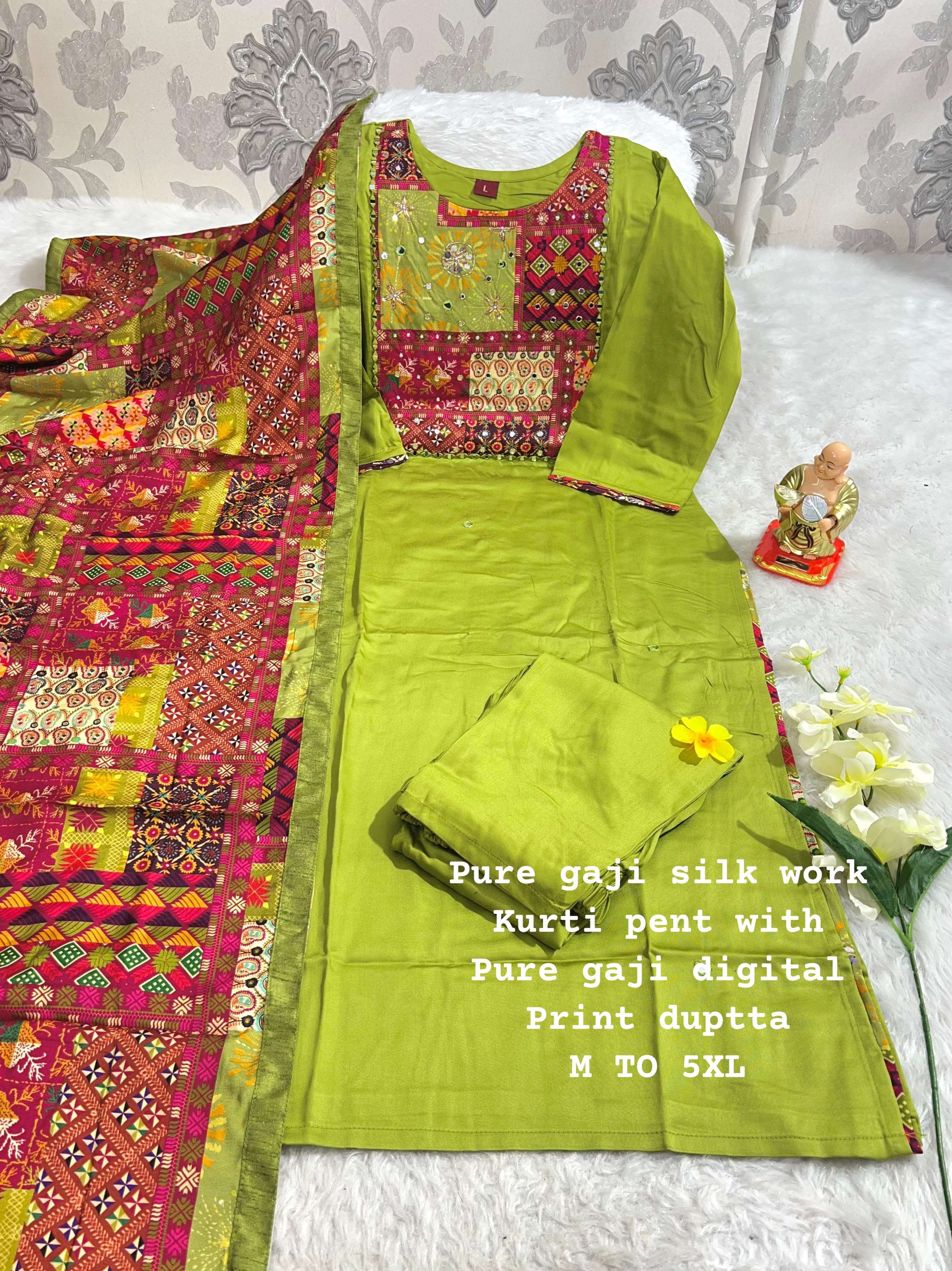 MF FESTIVE WEAR COLLECTIONS SILK DESIGNER READY MADE SUIT