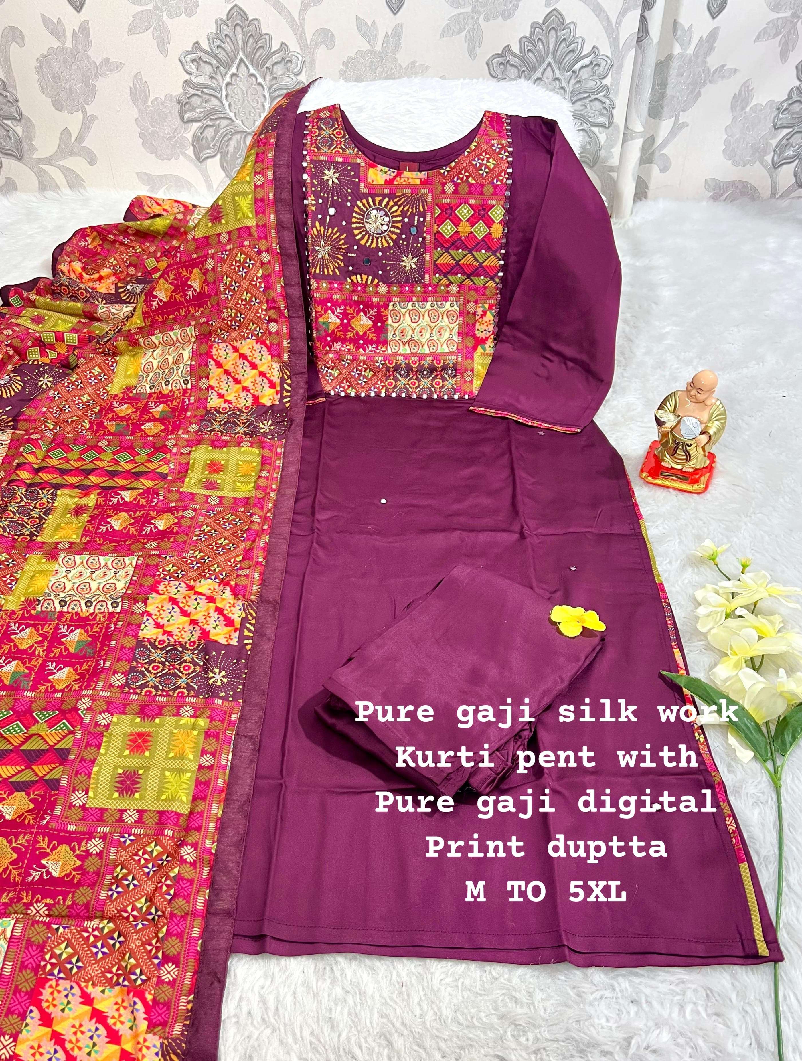 MF FESTIVE WEAR COLLECTIONS SILK DESIGNER READY MADE SUIT