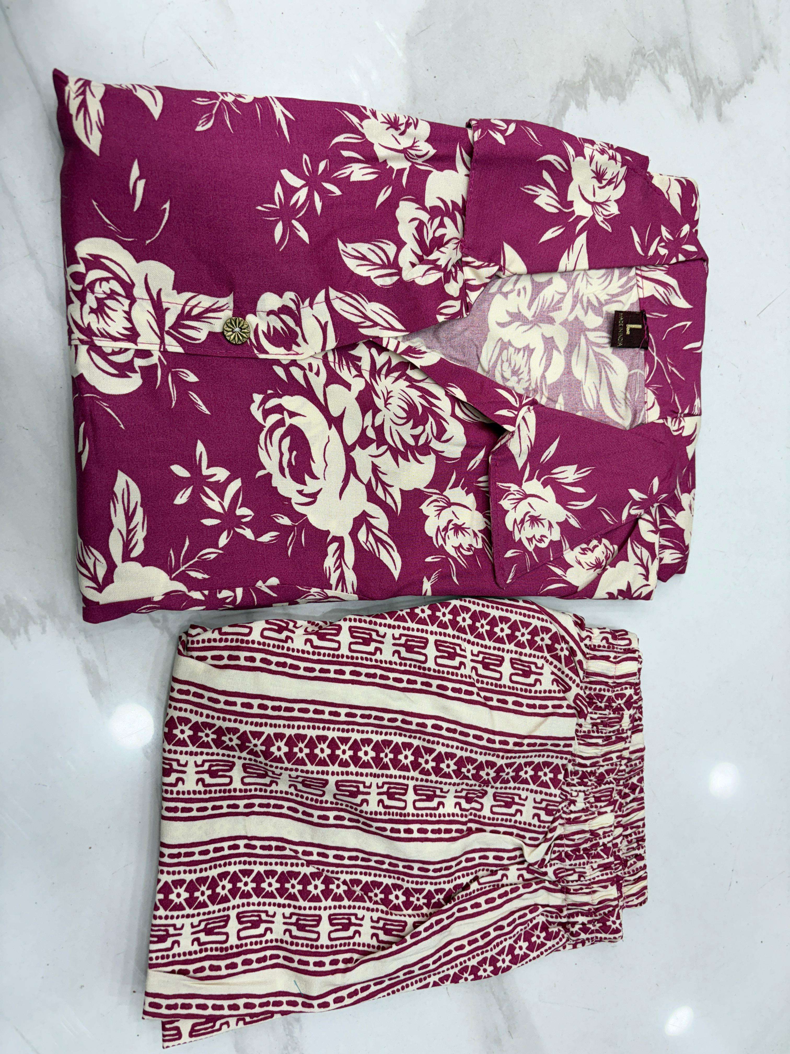 MF PIC & CHOOSE COLECTION RAYON DIGITAL PRINT FANCY SUMMER WEAR CO-ORD SET