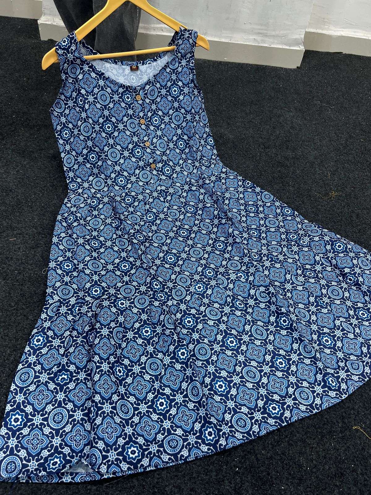 MF SPRING COTTON PRINTED ONE PIECE DRESS
