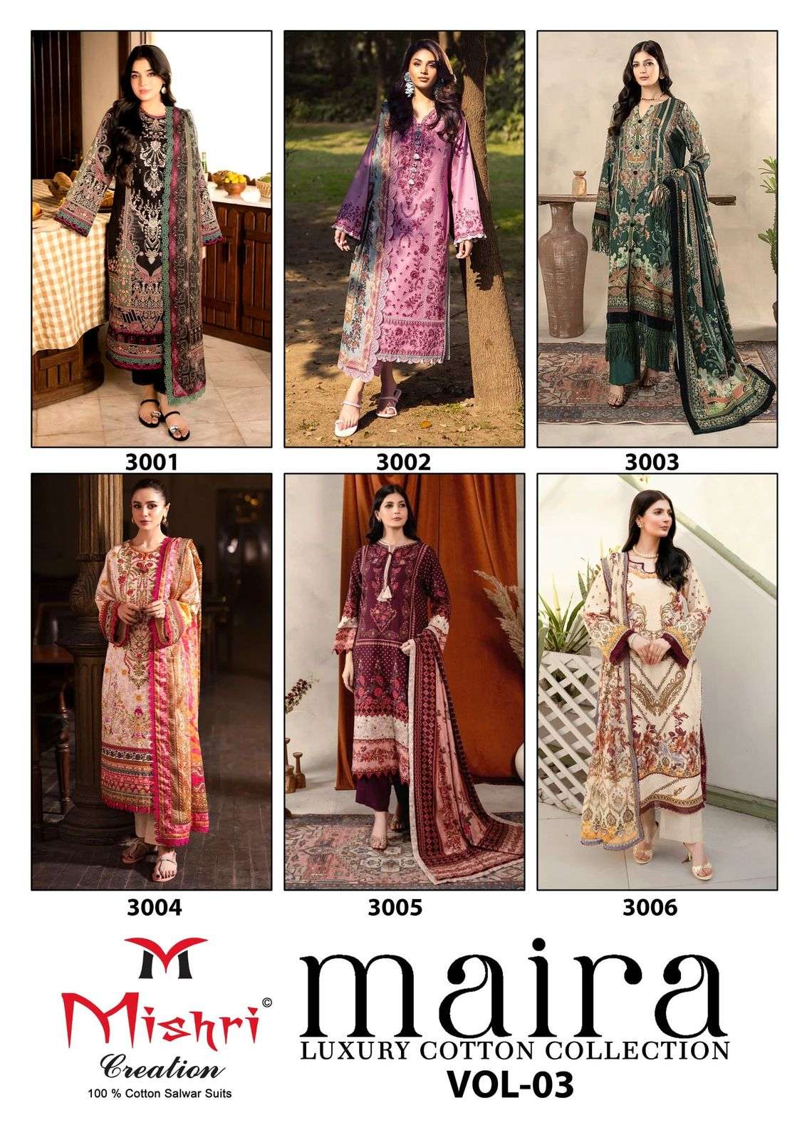 MISHRI CREATION MAIRA VOL 3 COTTON DIGITAL PRINT SALWAR SUIT