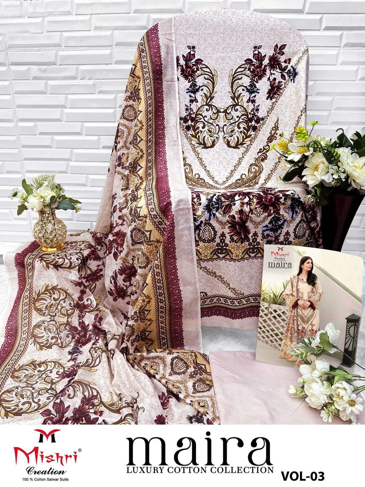 MISHRI CREATION MAIRA VOL 3 COTTON DIGITAL PRINT SALWAR SUIT