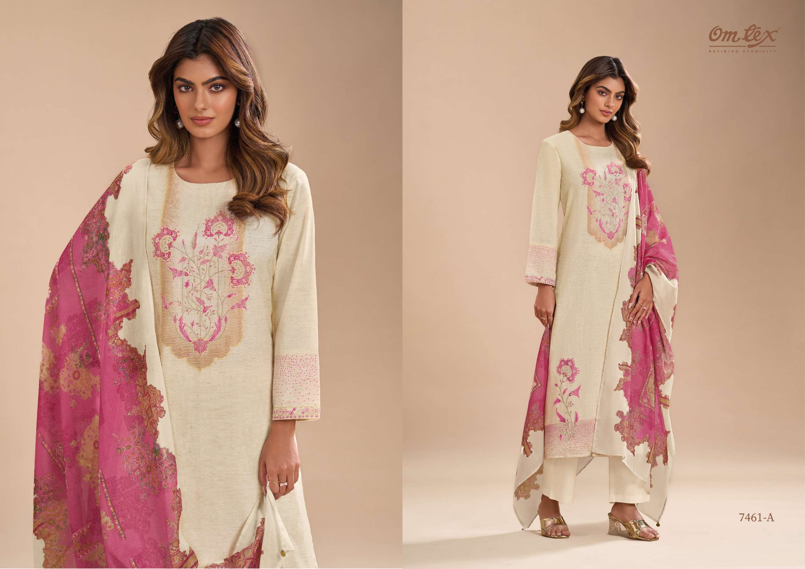OMTEX HINA COTTON JACQUARD DESIGNER WORK SUIT