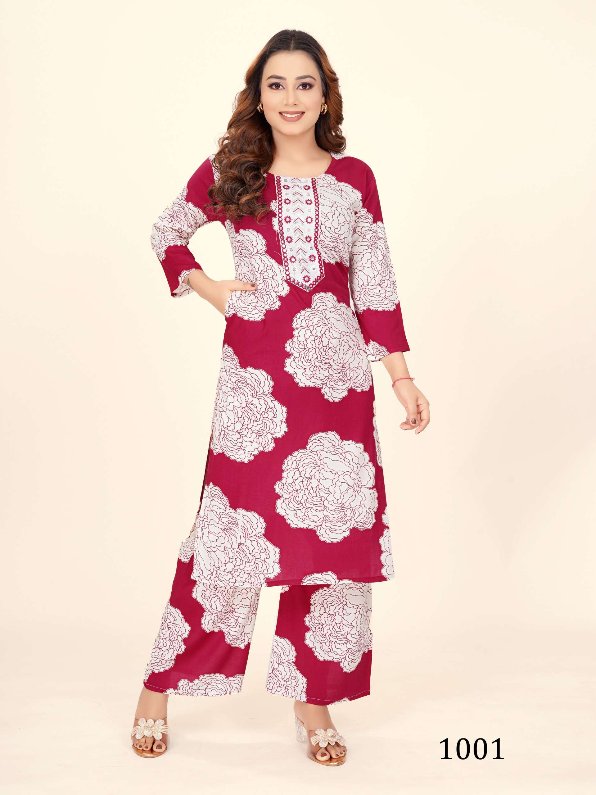 PADMAVATI TEXTILES CHINGARI VOL 2 RAYON PRINT FANCY KURTI WITH BOTTOM SET