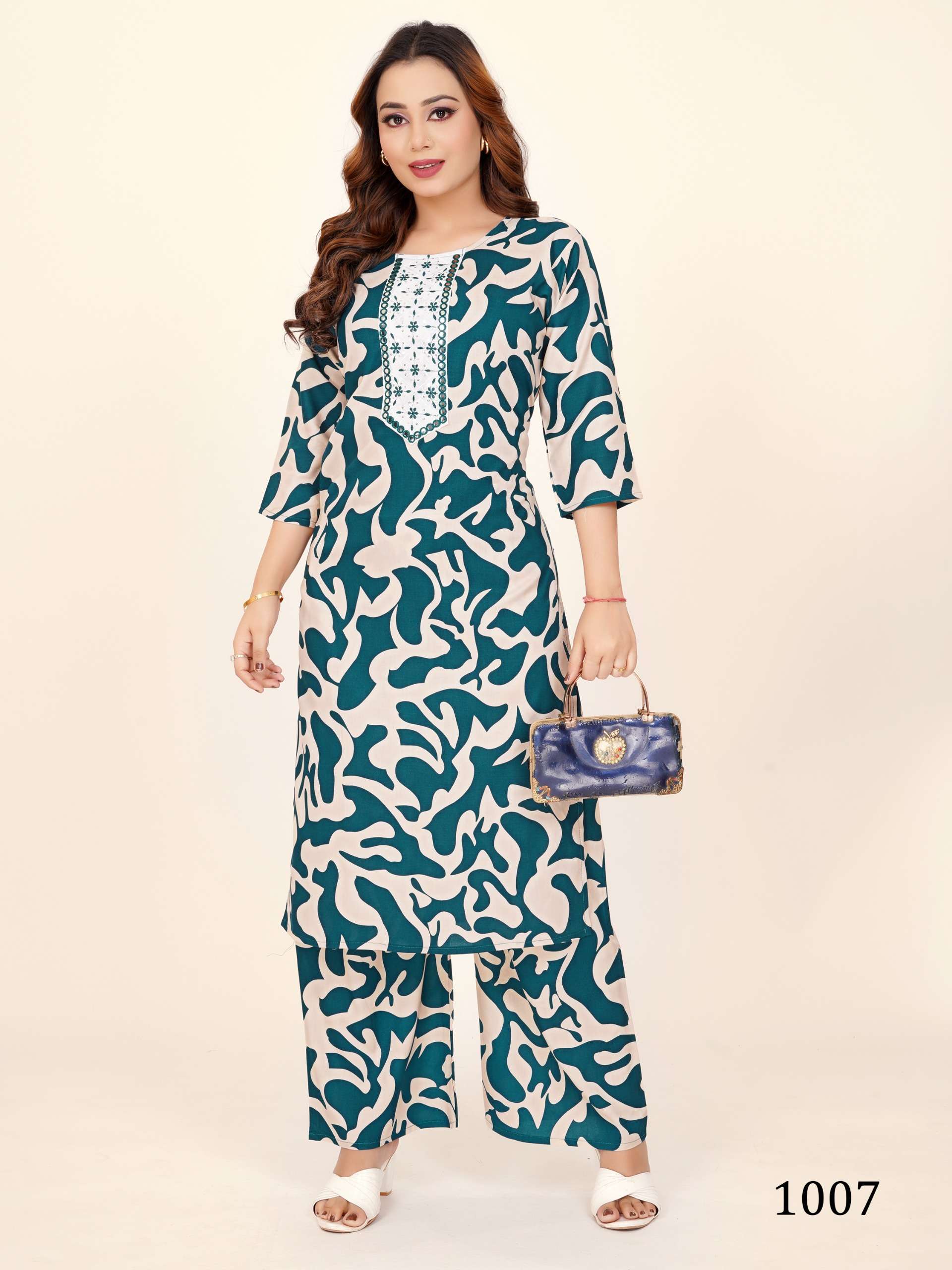 PADMAVATI TEXTILES CHINGARI VOL 2 RAYON PRINT FANCY KURTI WITH BOTTOM SET