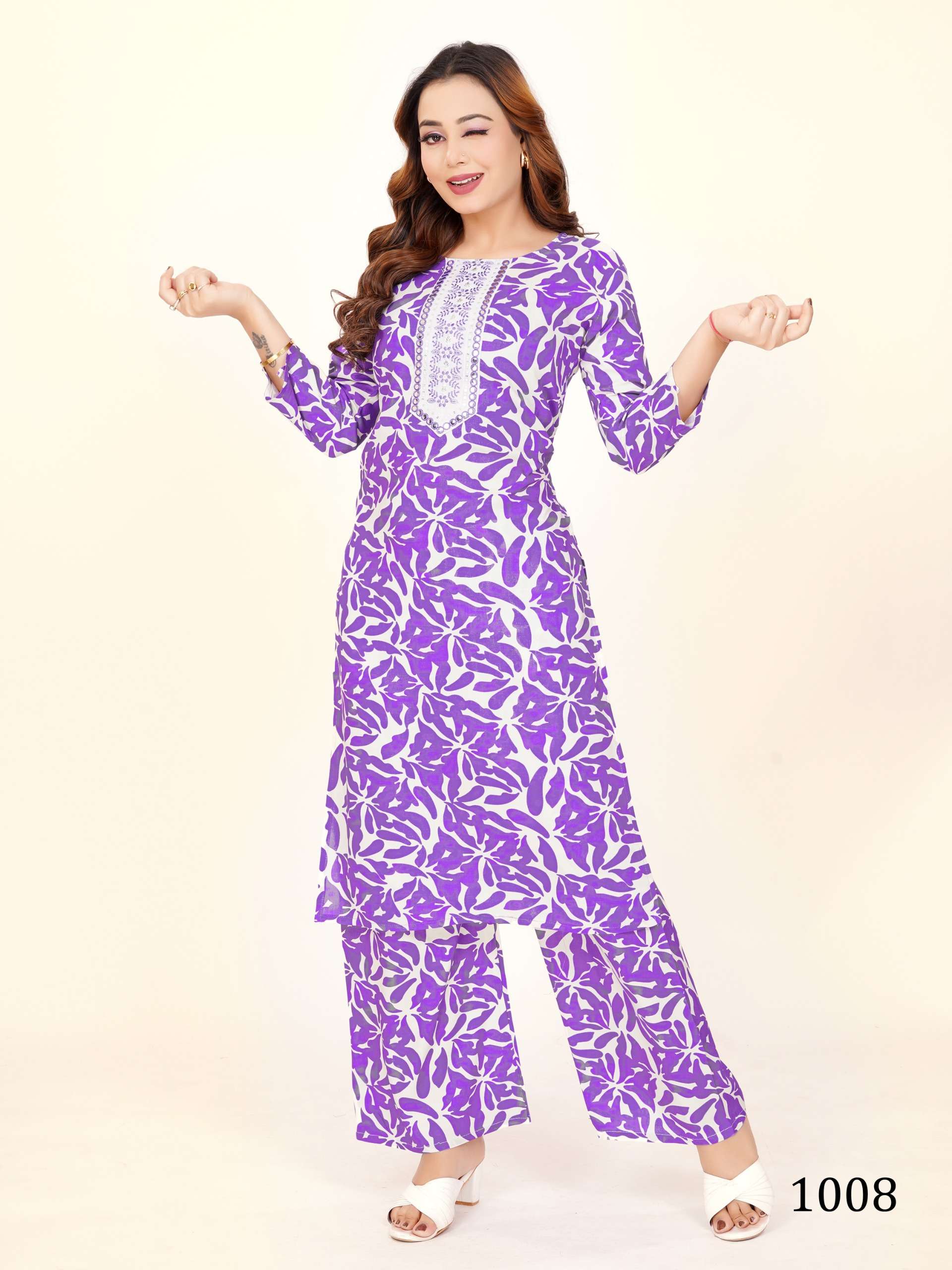 PADMAVATI TEXTILES CHINGARI VOL 2 RAYON PRINT FANCY KURTI WITH BOTTOM SET