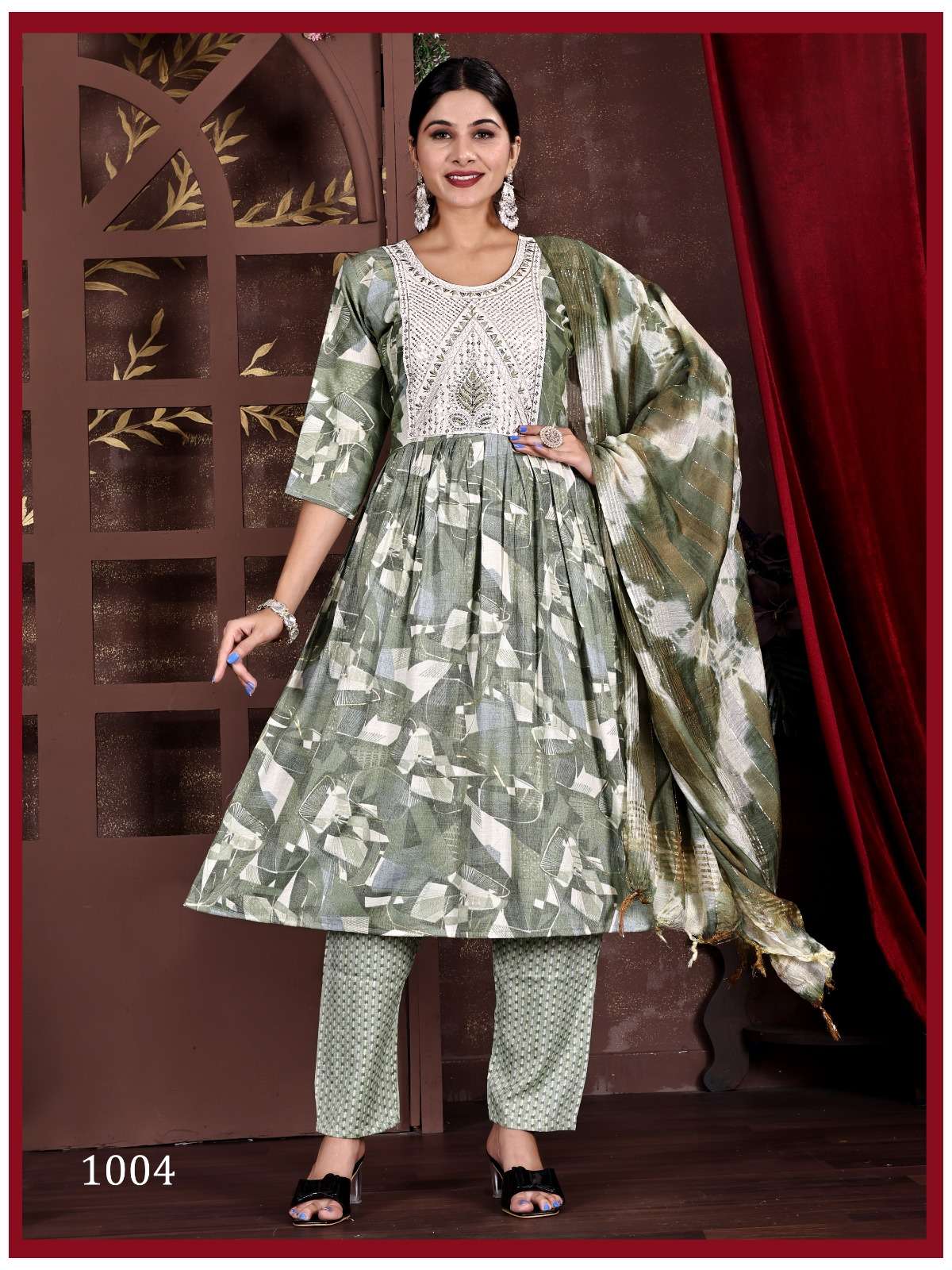 PADMAVATI TEXTILES DEEPIKA VOL 3 CAPSULE PRINT NAIRA CUT STYLE KURTI SET