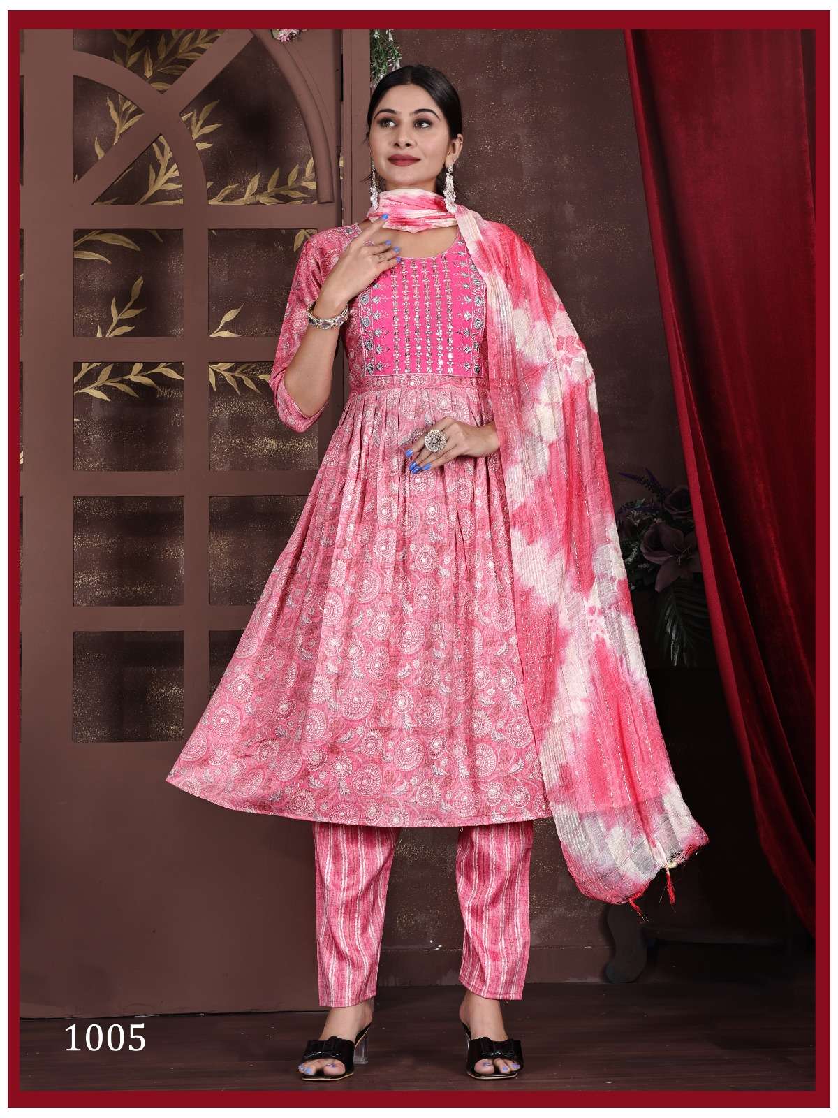 PADMAVATI TEXTILES DEEPIKA VOL 3 CAPSULE PRINT NAIRA CUT STYLE KURTI SET