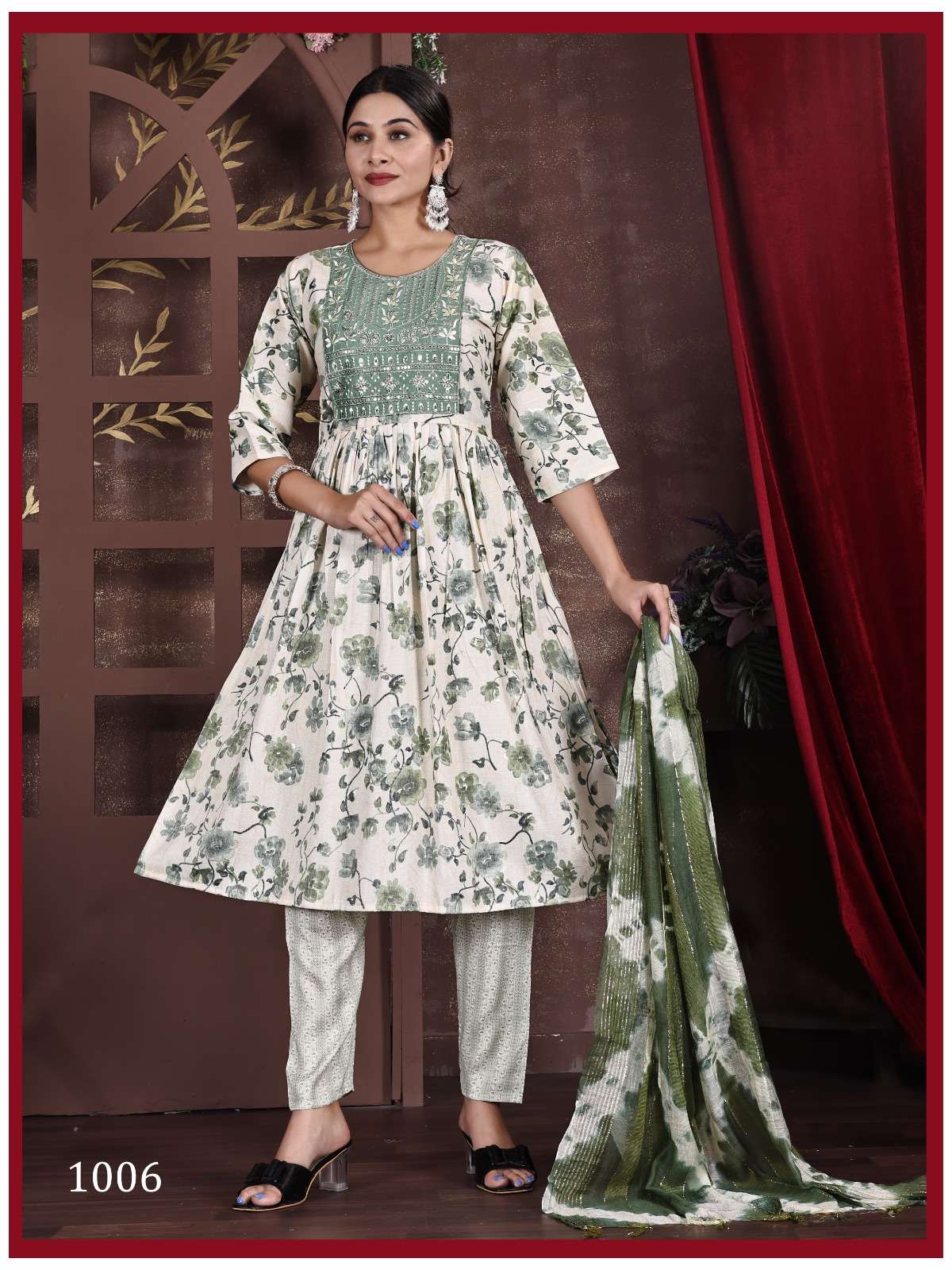 PADMAVATI TEXTILES DEEPIKA VOL 3 CAPSULE PRINT NAIRA CUT STYLE KURTI SET