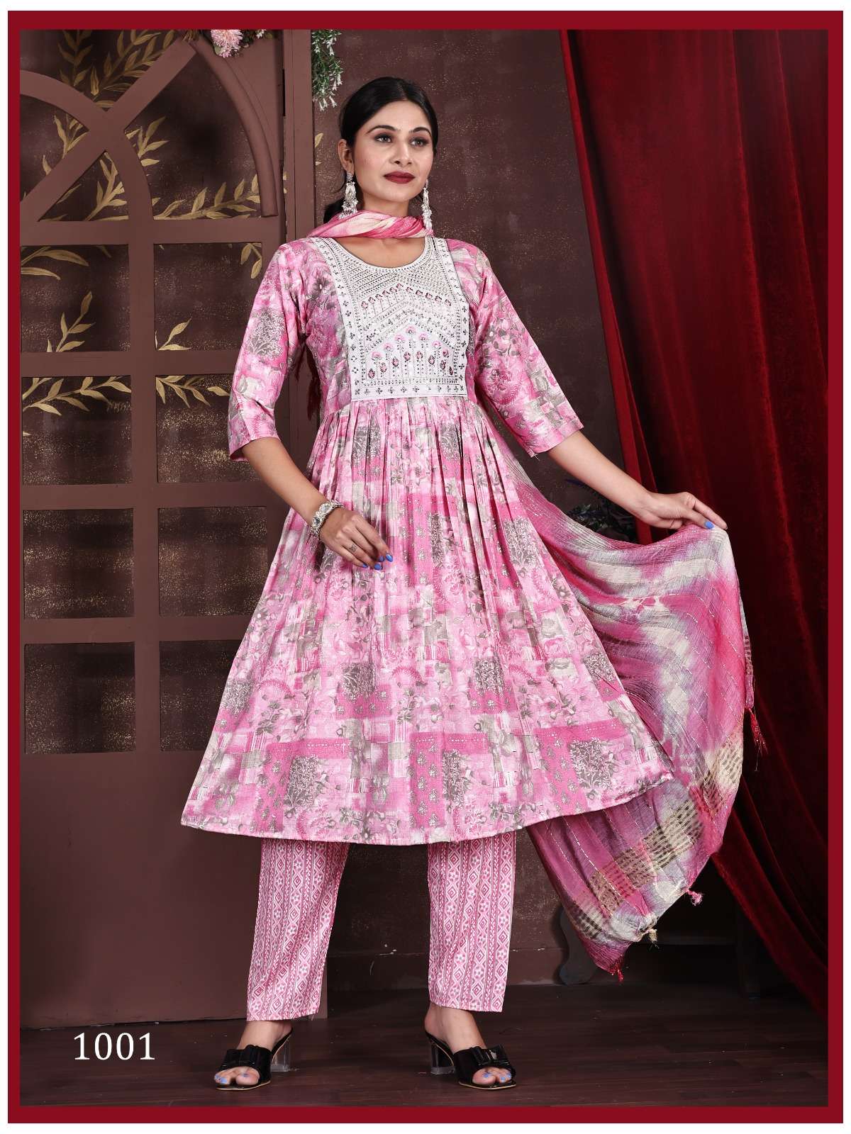 PADMAVATI TEXTILES DEEPIKA VOL 3 CAPSULE PRINT NAIRA CUT STYLE KURTI SET