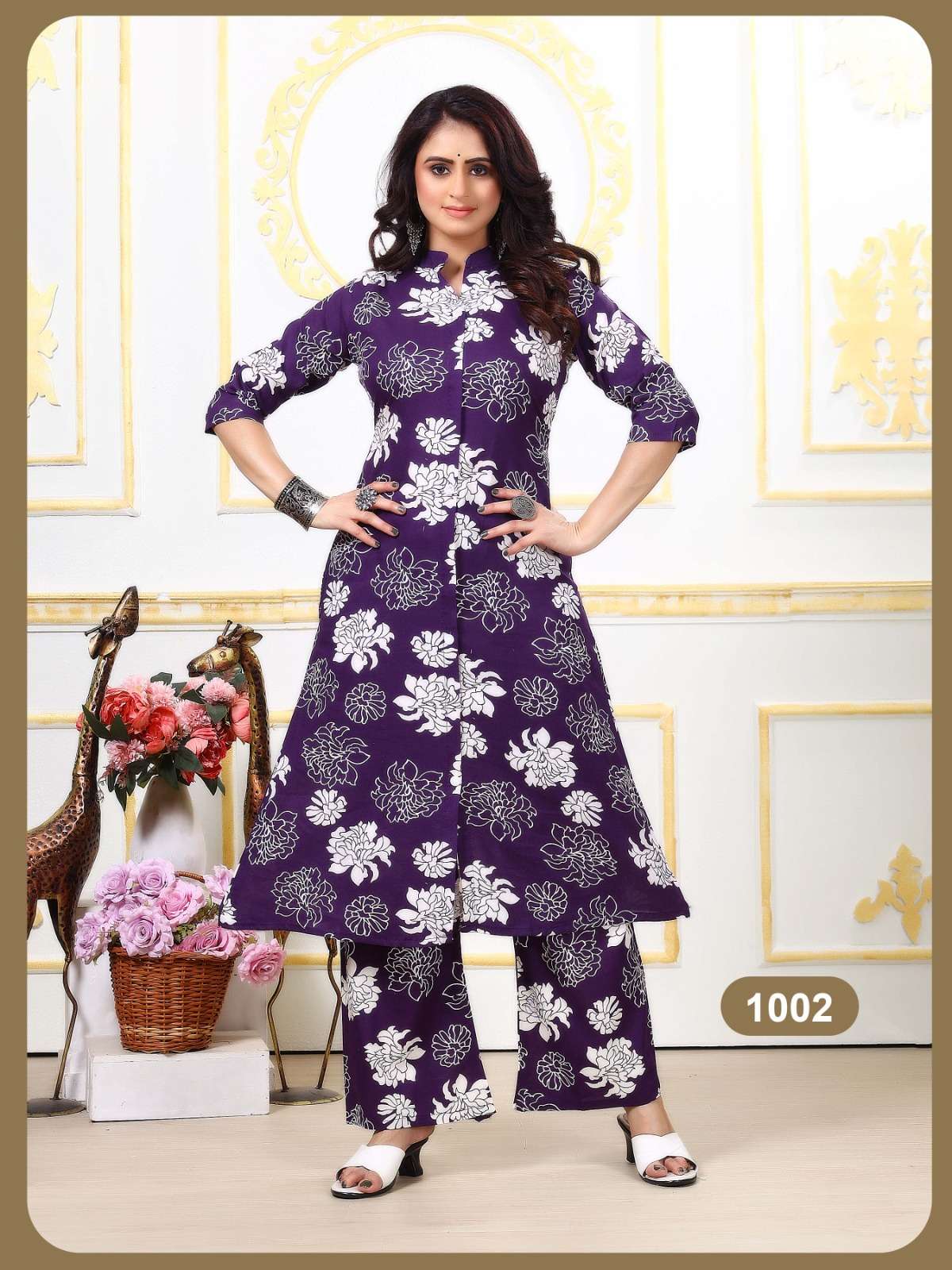 PADMAVATI TEXTILES DULHARI VOL 4 RAYON PRINT FANCY FLAIR KURTI WITH PANT SET