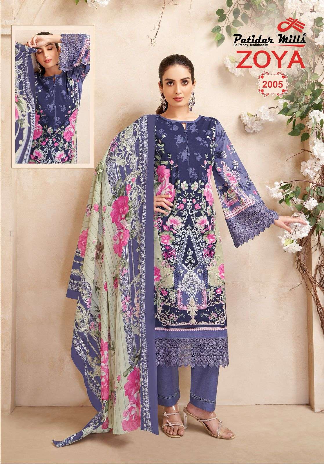 PATIDAR MILLS ZOYA VOL 2 COTTON DIGITAL PRINT LADIES SUIT