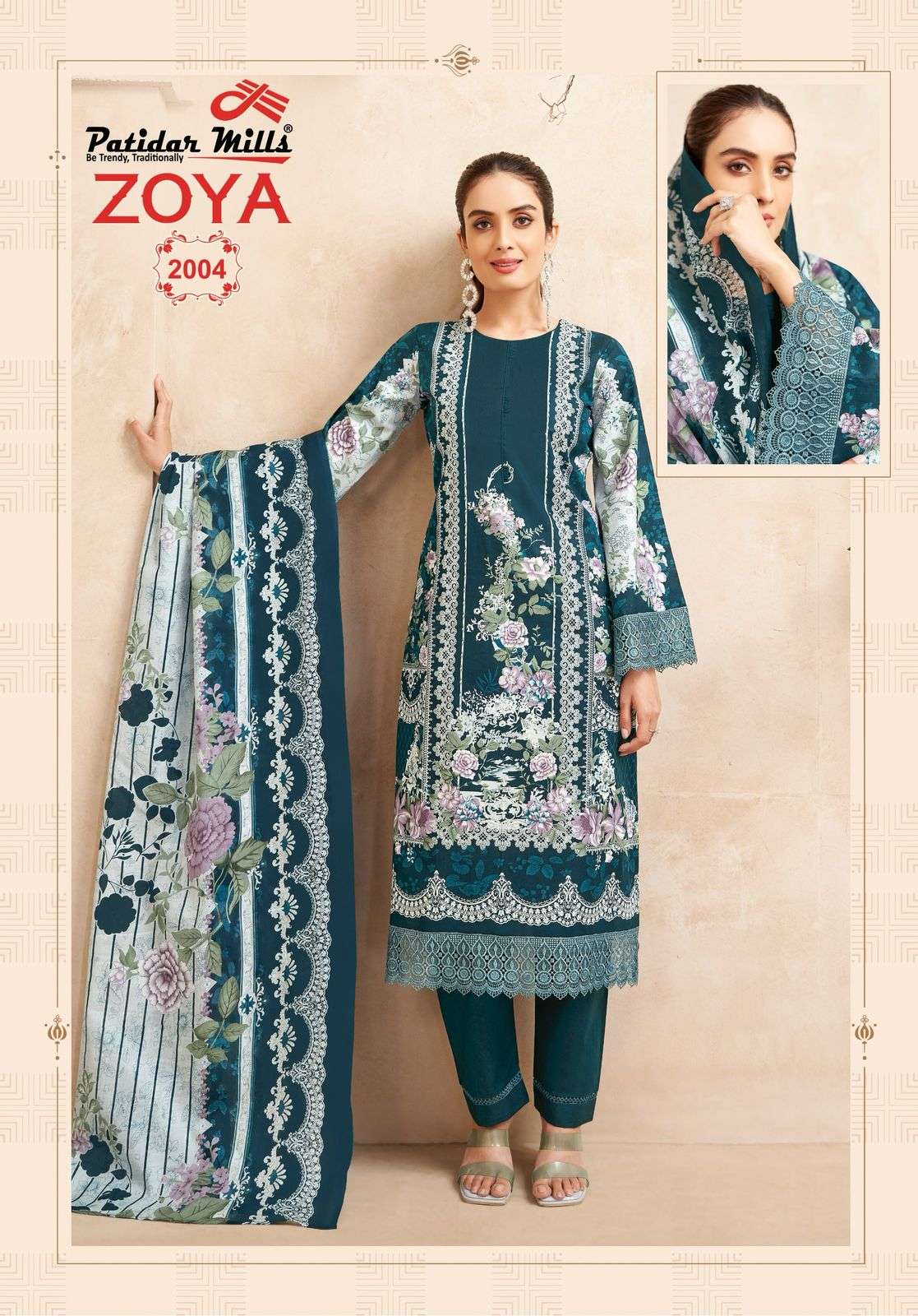 PATIDAR MILLS ZOYA VOL 2 COTTON DIGITAL PRINT LADIES SUIT