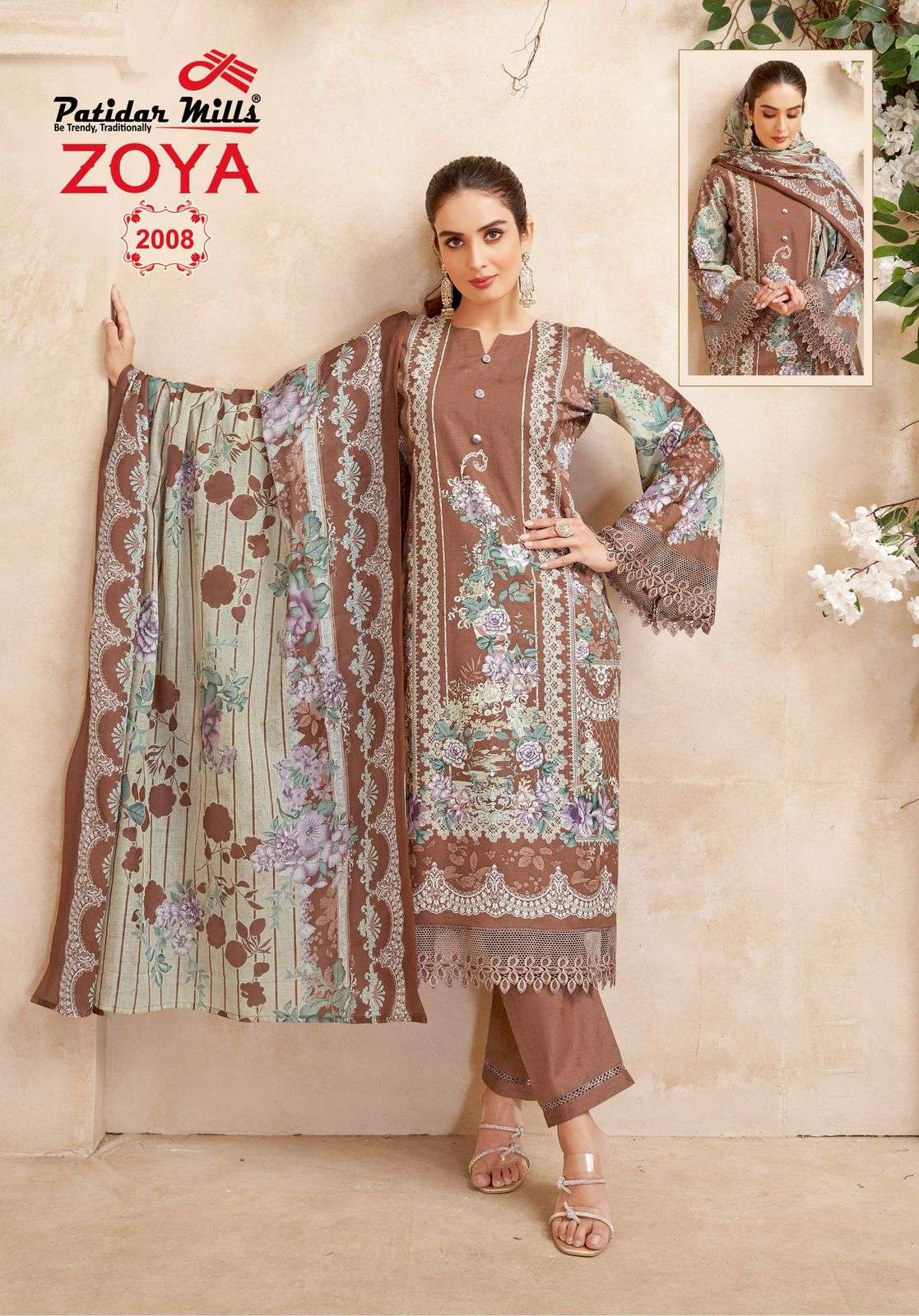 PATIDAR MILLS ZOYA VOL 2 COTTON DIGITAL PRINT LADIES SUIT