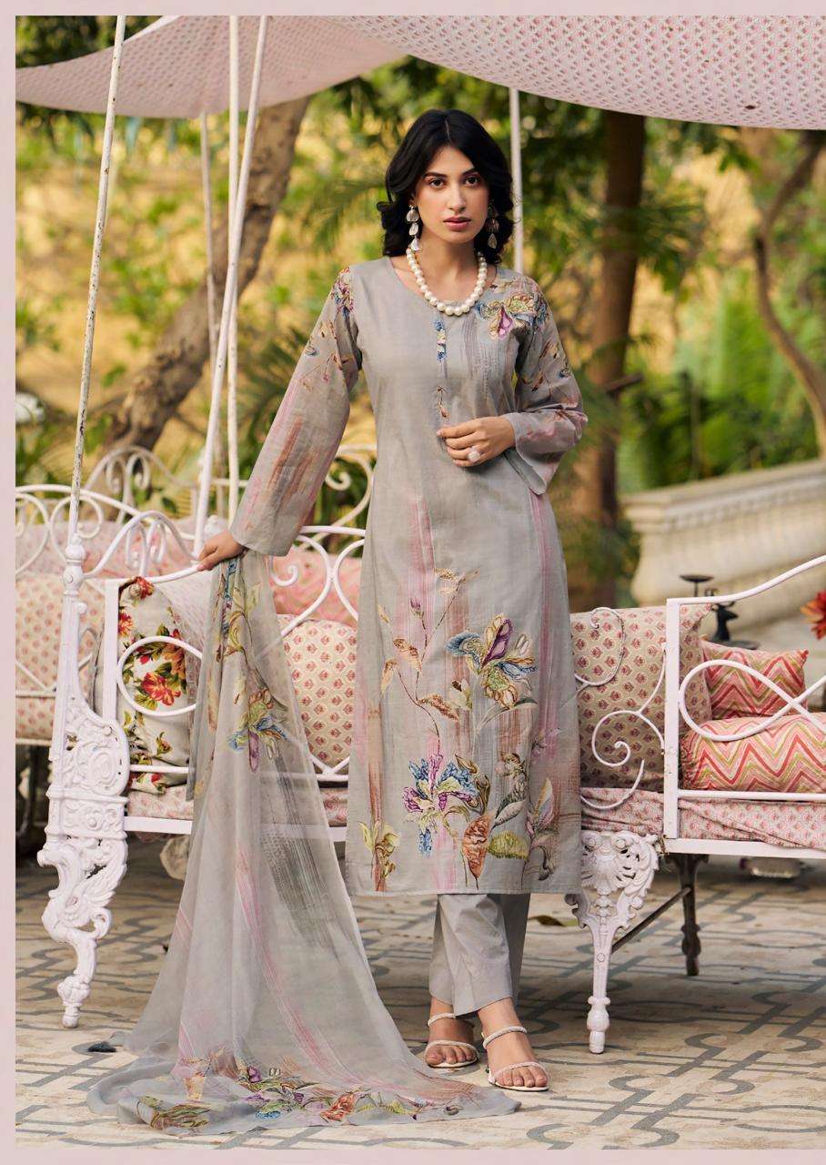 PRM TRENDZ FLORIS LAWN COTTON DIGITAL PRINT WITH FANCY WORK SUIT