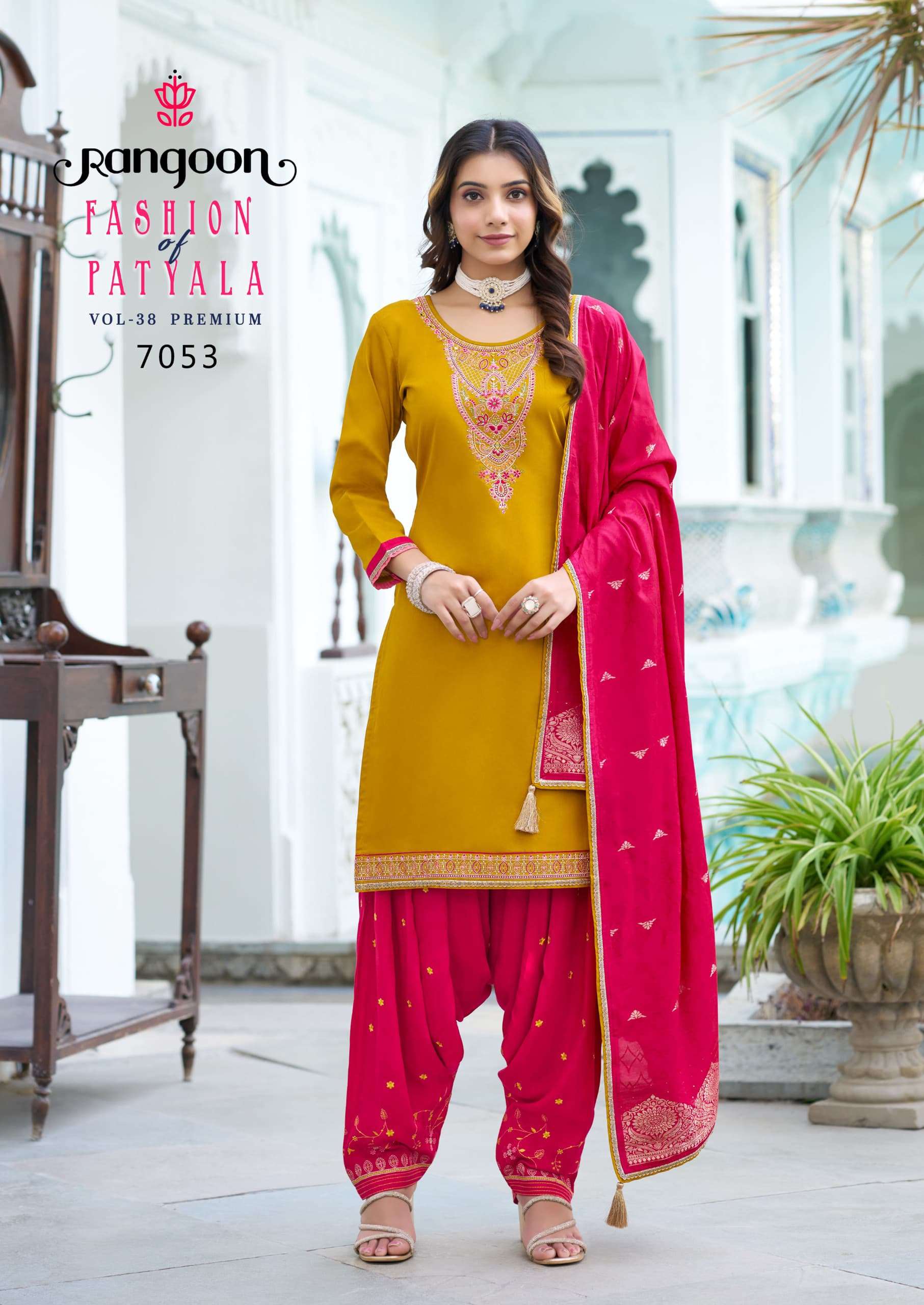 RANGOON FASHION OF PATIALA VOL 38 SILK WITH EMBROIDERY WORK PUNJABI SUIT