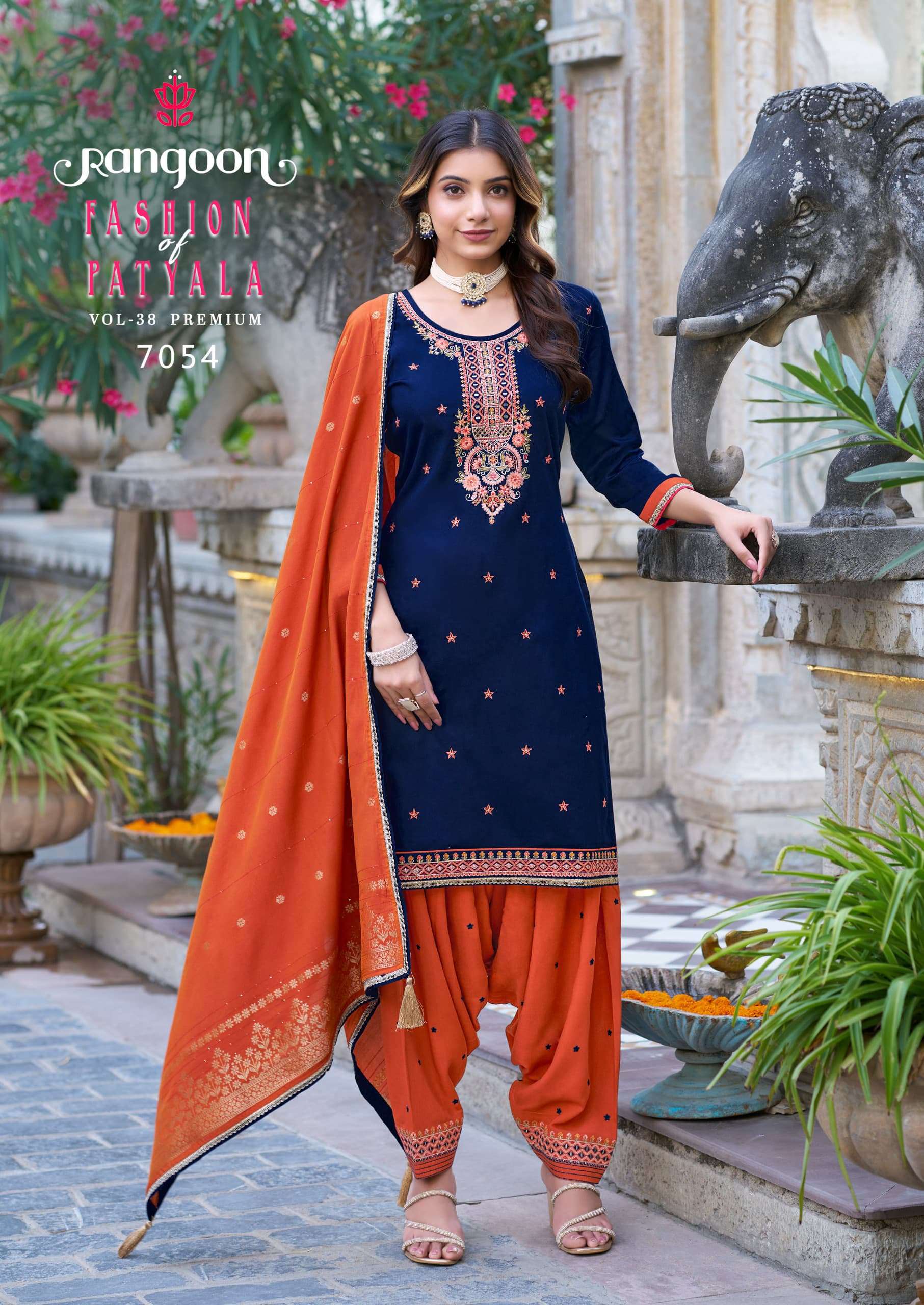 RANGOON FASHION OF PATIALA VOL 38 SILK WITH EMBROIDERY WORK PUNJABI SUIT