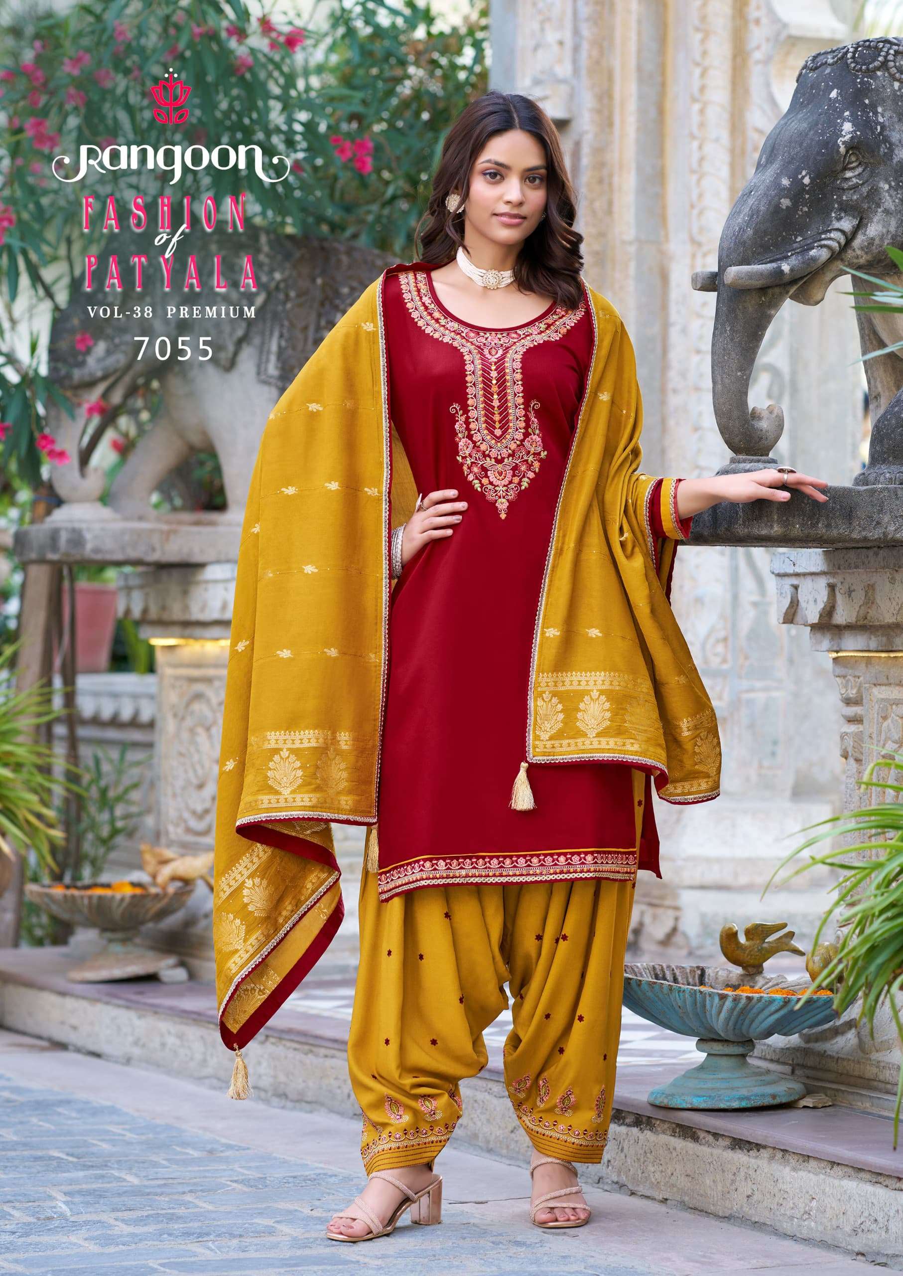 RANGOON FASHION OF PATIALA VOL 38 SILK WITH EMBROIDERY WORK PUNJABI SUIT