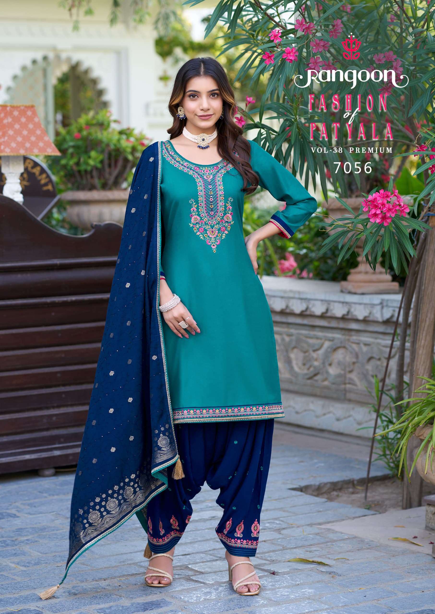 RANGOON FASHION OF PATIALA VOL 38 SILK WITH EMBROIDERY WORK PUNJABI SUIT