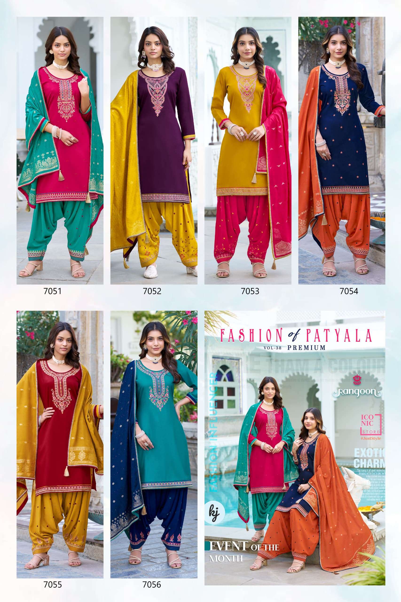 RANGOON FASHION OF PATIALA VOL 38 SILK WITH EMBROIDERY WORK PUNJABI SUIT