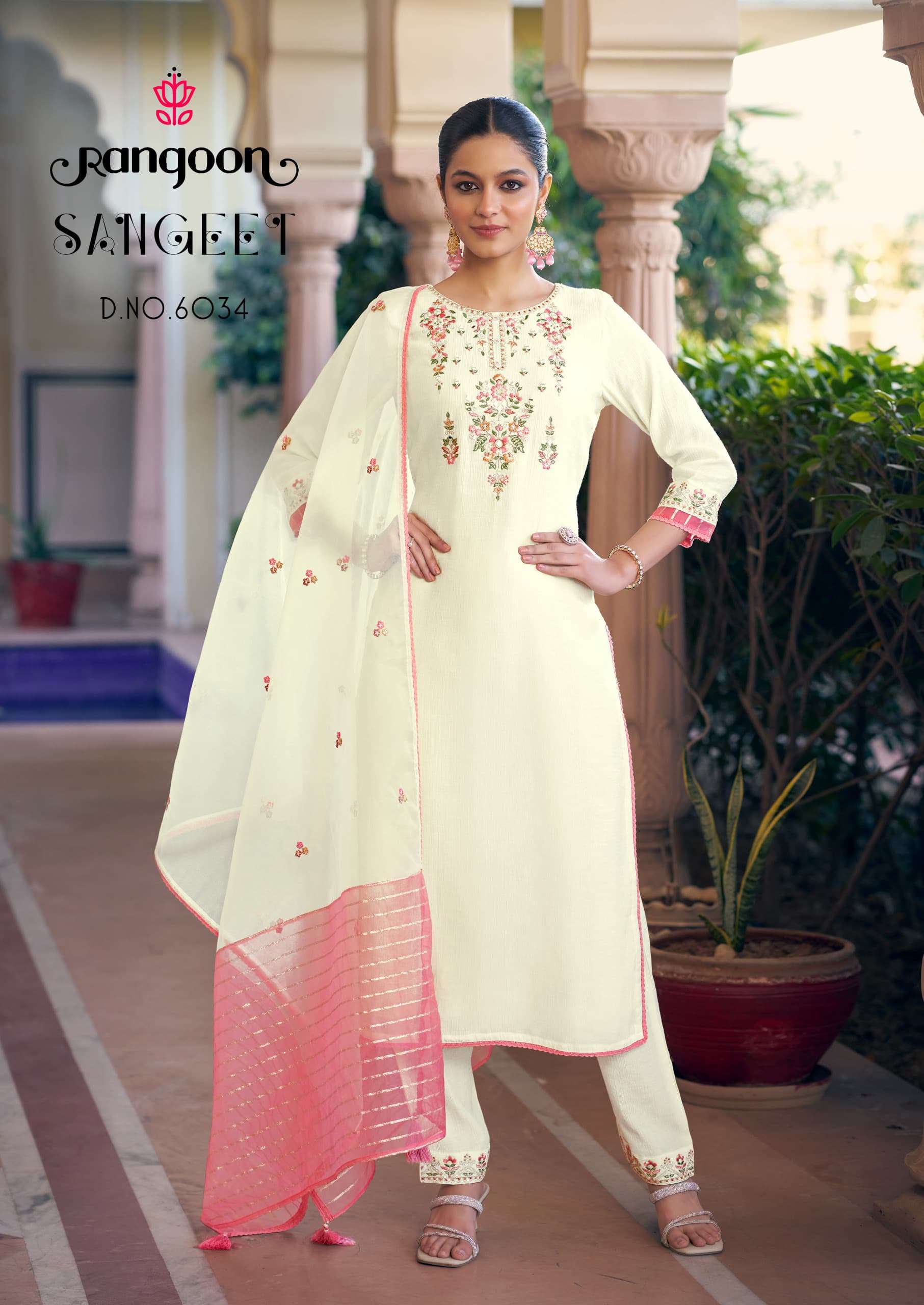 RANGOON SANGEET VISCOSE FANCY WORKS LADIES READY MADE SUIT