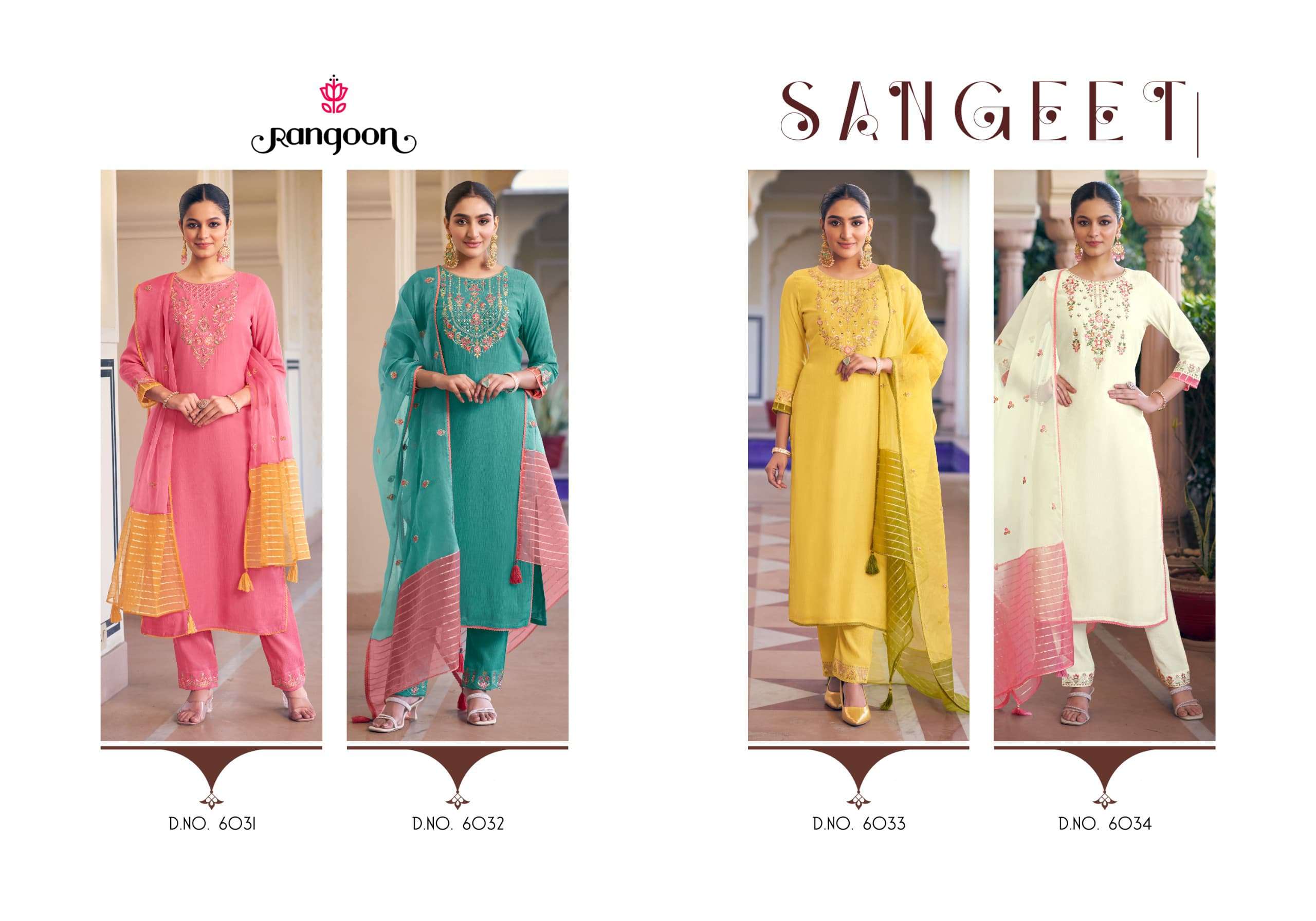 RANGOON SANGEET VISCOSE FANCY WORKS LADIES READY MADE SUIT