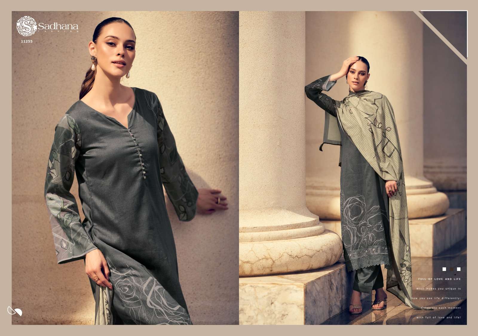 SADHANA FASHION ZAYAN JAM COTTON DIGITAL PRINT WITH FANCY WORK SUIT