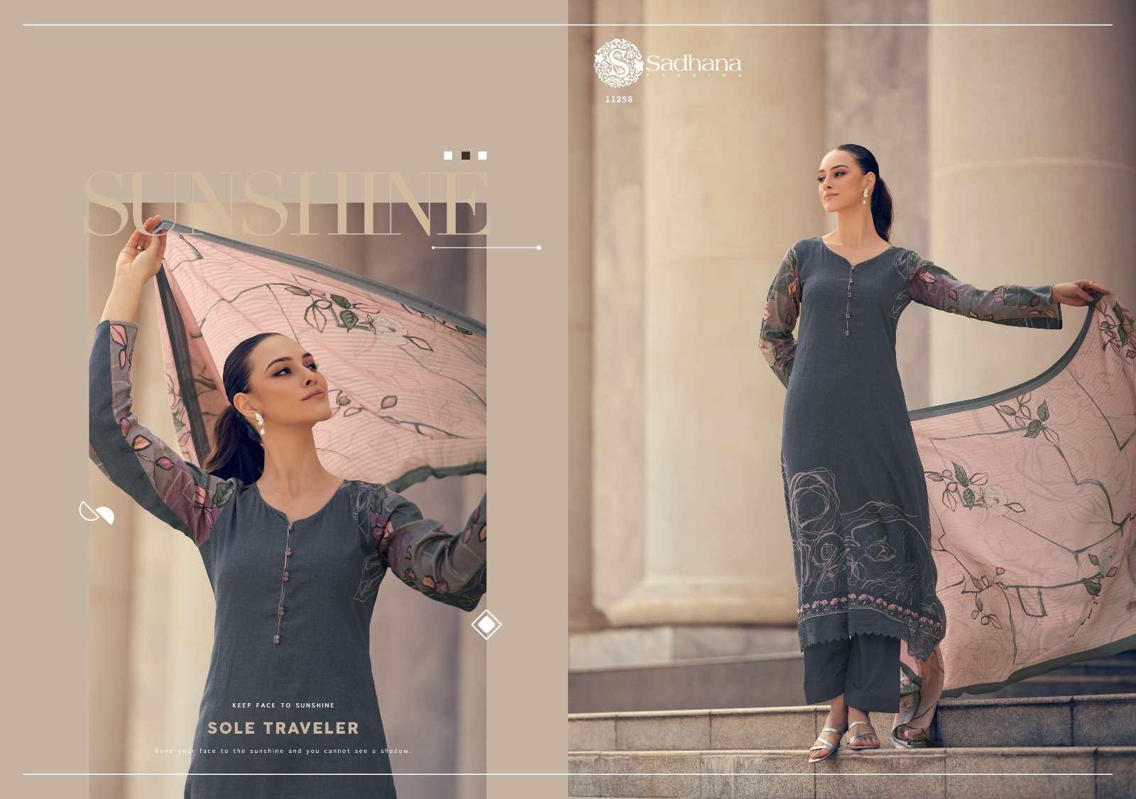SADHANA FASHION ZAYAN JAM COTTON DIGITAL PRINT WITH FANCY WORK SUIT