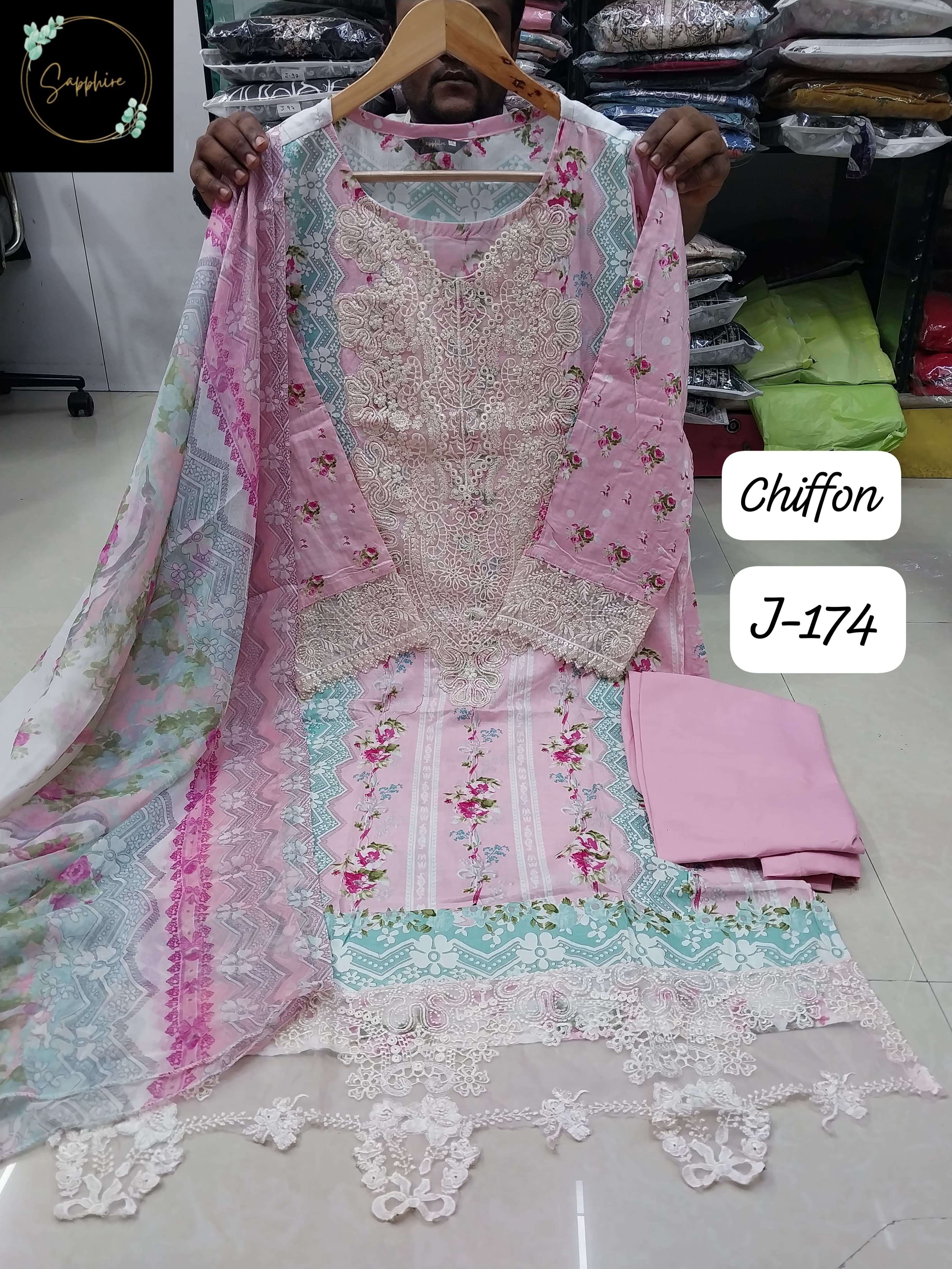 SAPPHIRE JAZMIN VOL 174 LAWN COTTON DESIGNER PAKISTANI SUIT