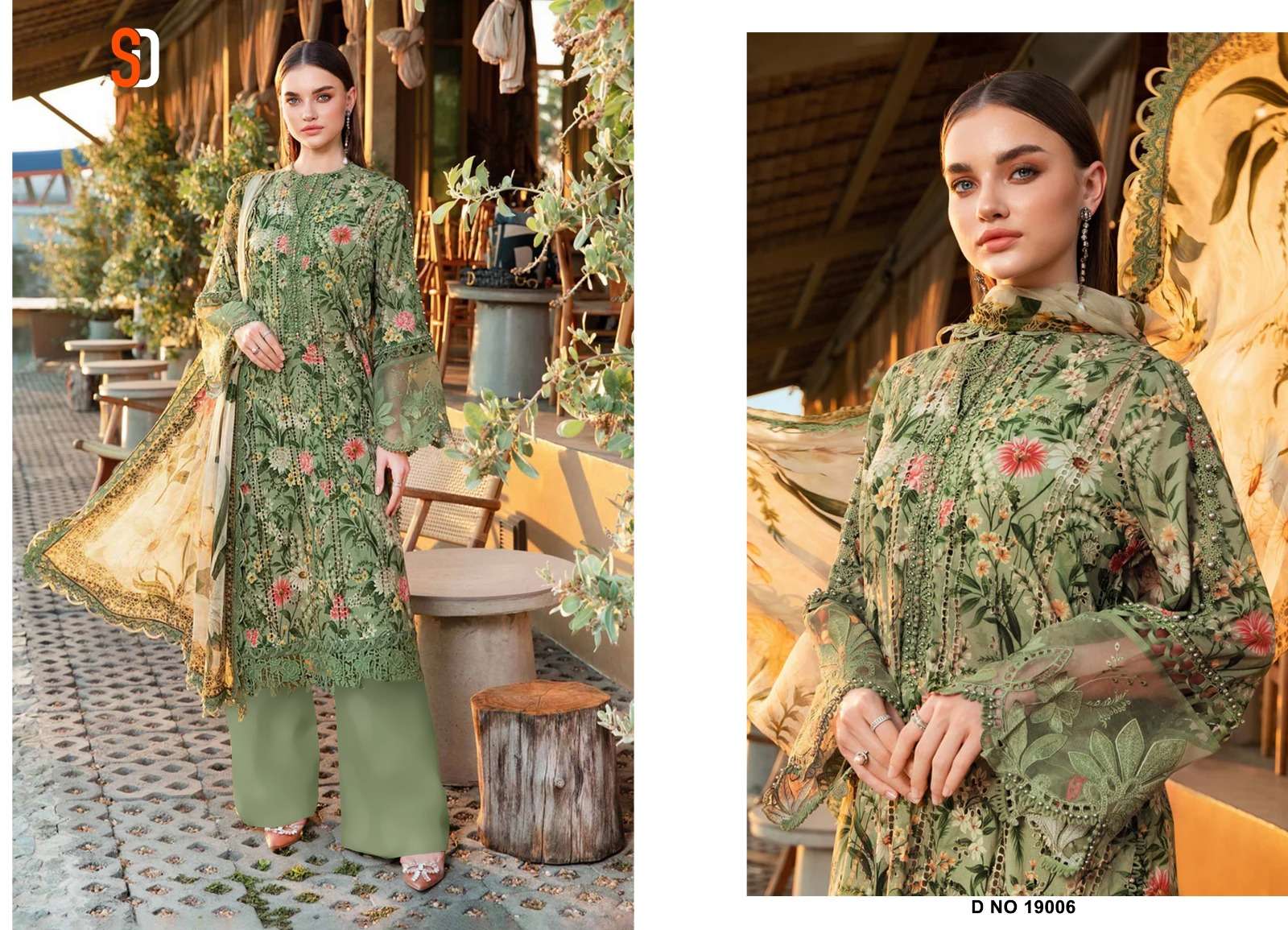 SHARADDHA DESIGNER MARIA B CHIKANKARI COTTON COLLECTION VOL 19