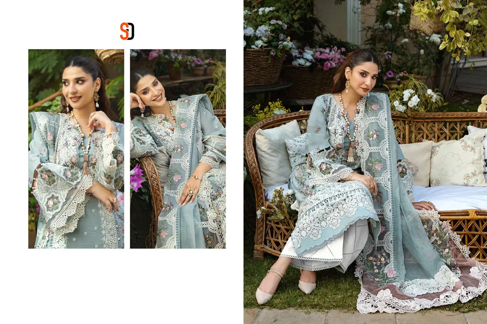 SHRADDHA DESIGNER ELAF VOL 2 COTTON EMBROIDERED PAKISTANI SUIT