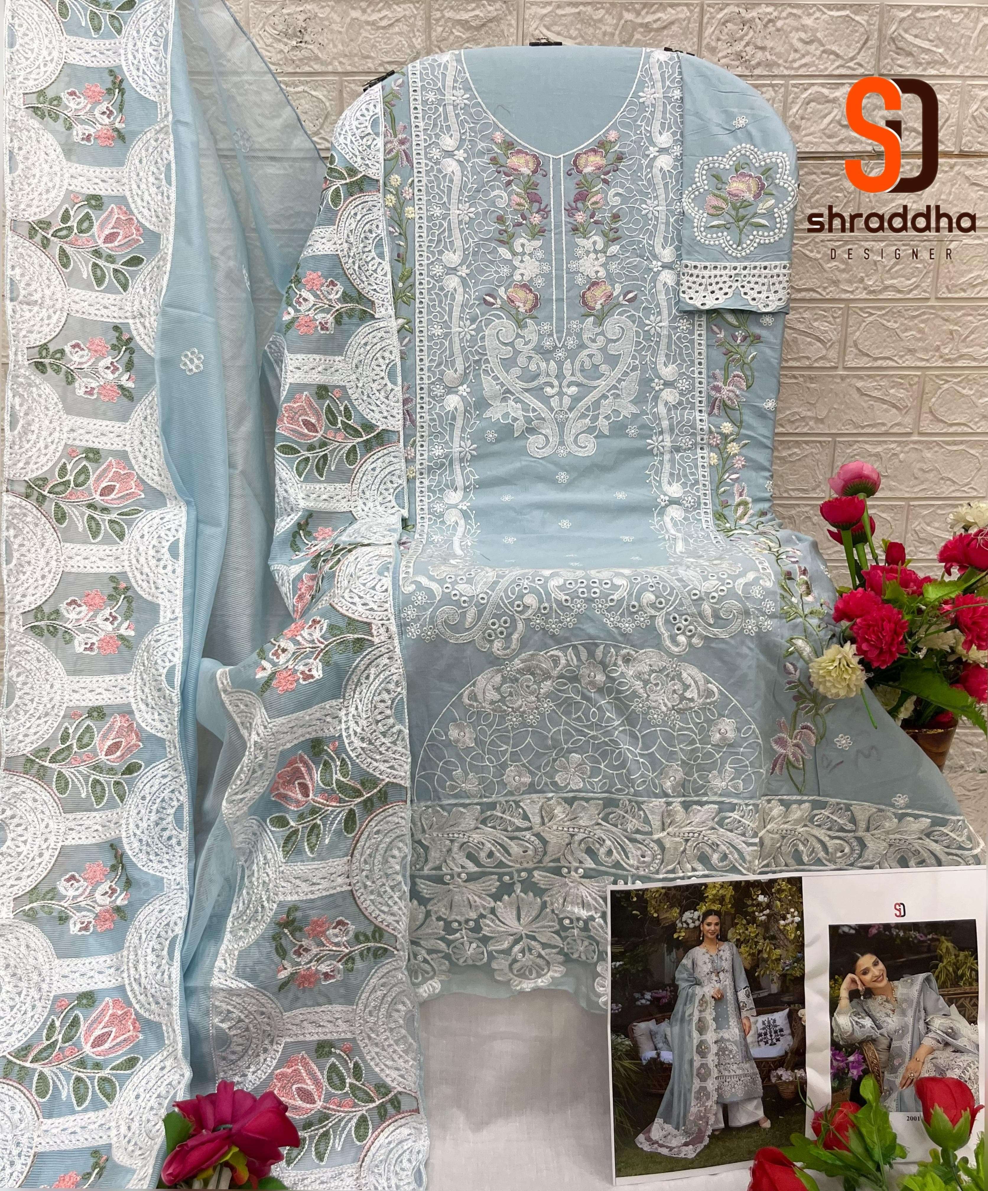 SHRADDHA DESIGNER ELAF VOL 2 COTTON EMBROIDERED PAKISTANI SUIT
