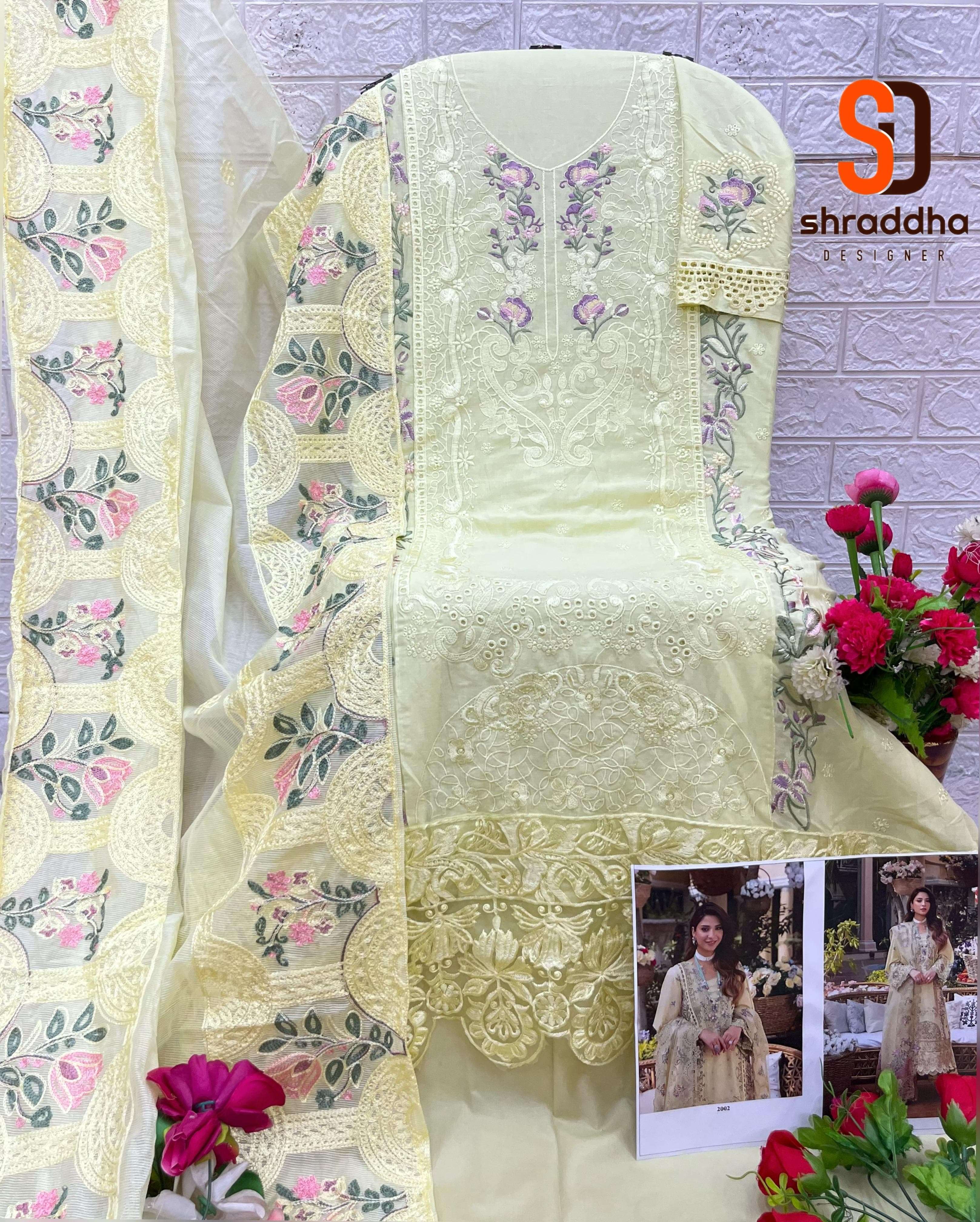 SHRADDHA DESIGNER ELAF VOL 2 COTTON EMBROIDERED PAKISTANI SUIT