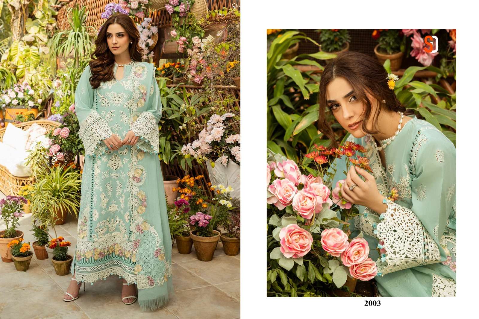 SHRADDHA DESIGNER ELAF VOL 2 COTTON EMBROIDERED PAKISTANI SUIT