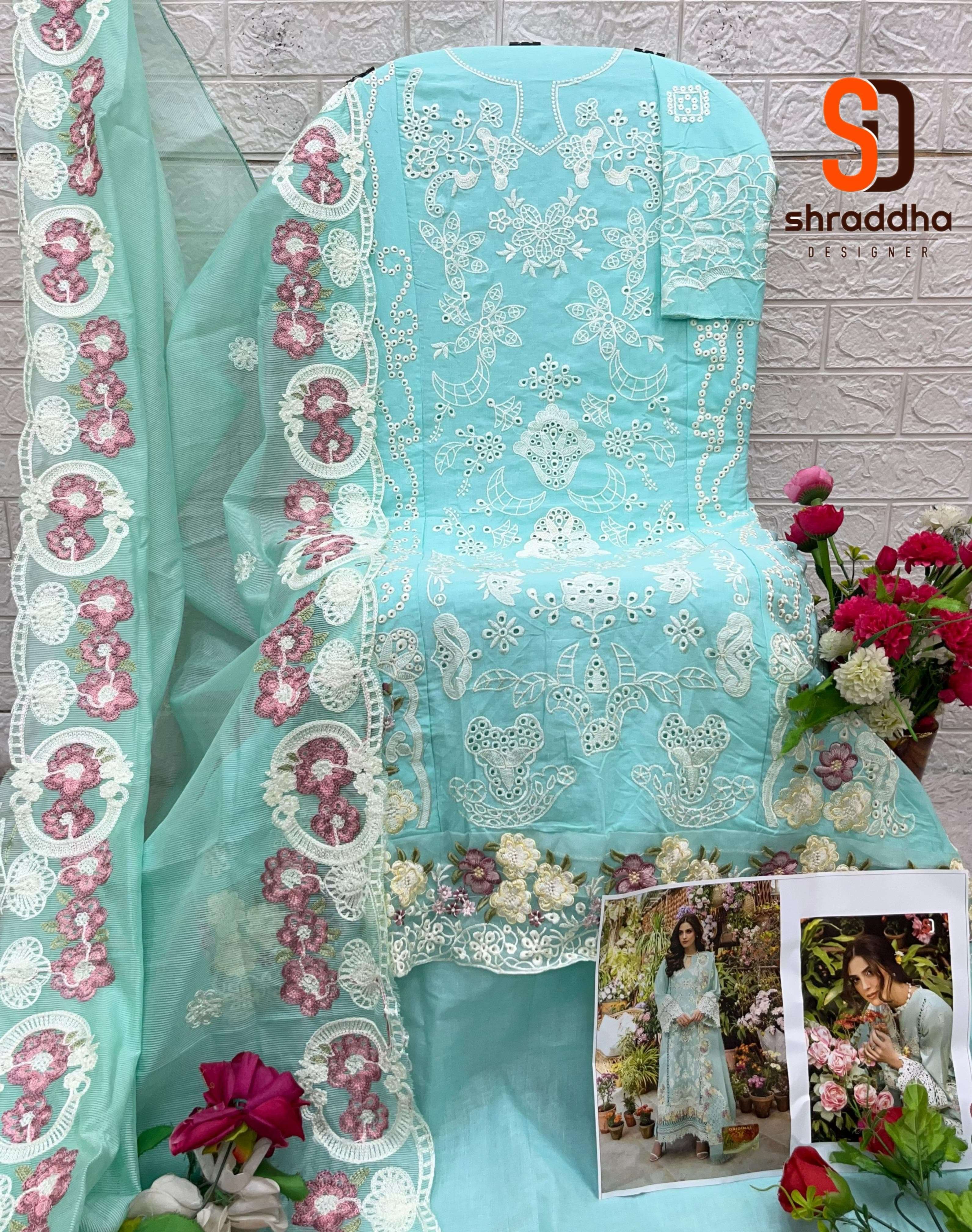 SHRADDHA DESIGNER ELAF VOL 2 COTTON EMBROIDERED PAKISTANI SUIT