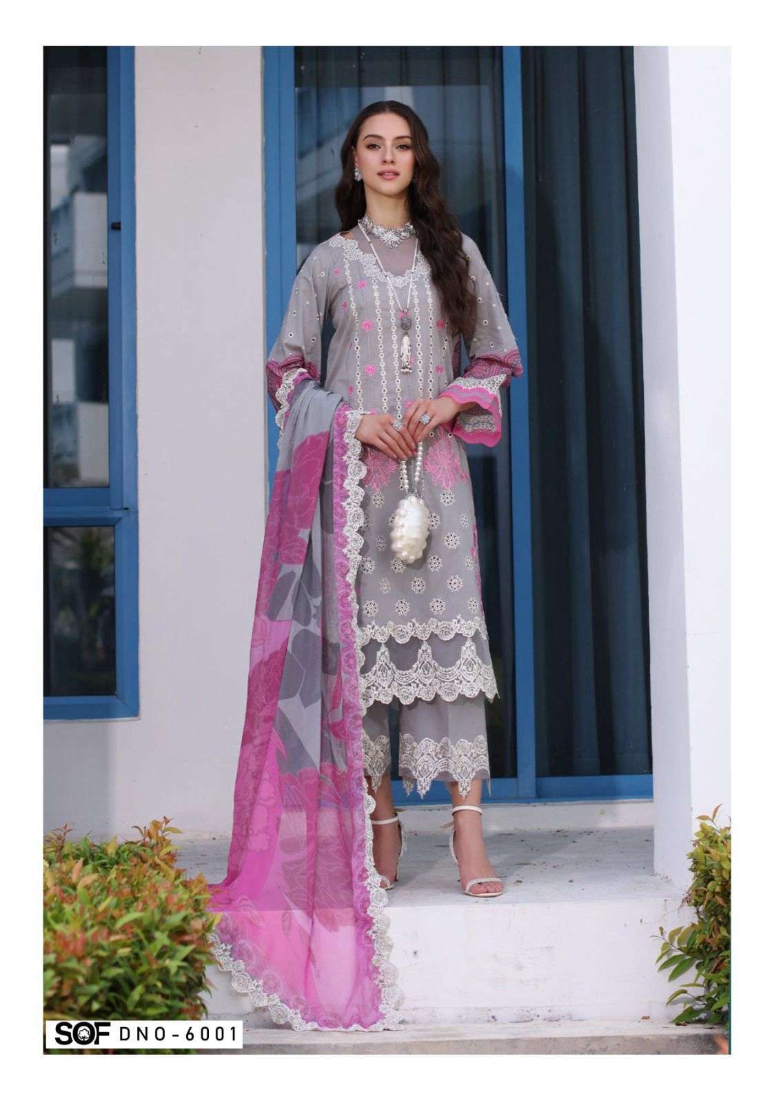 SHREE OM FAB ALIYA B VOL 6 LAWN COTTON DIGITAL PRINTS SUIT