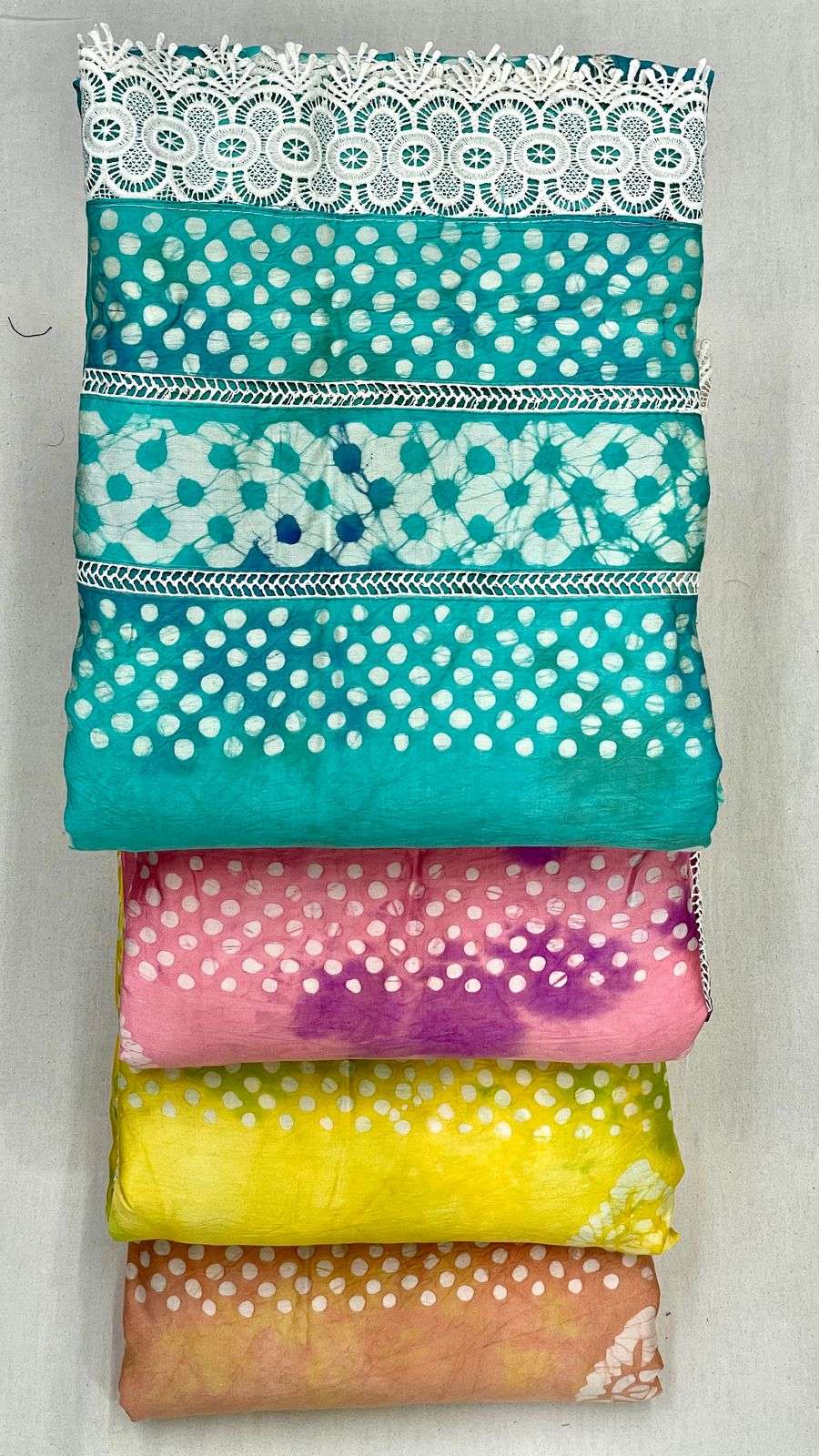 SIARA NON CATALOG VOL 4 COTTON BATIK PRINT WITH WORK SUIT