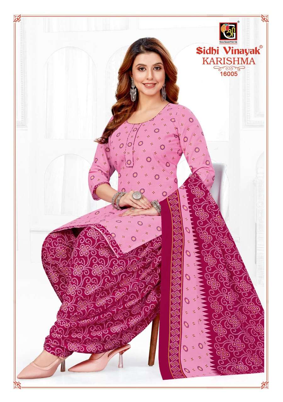 SIDHI VINAYAK KARISHMA VOL 16 COTTON PATIYALA DRESS