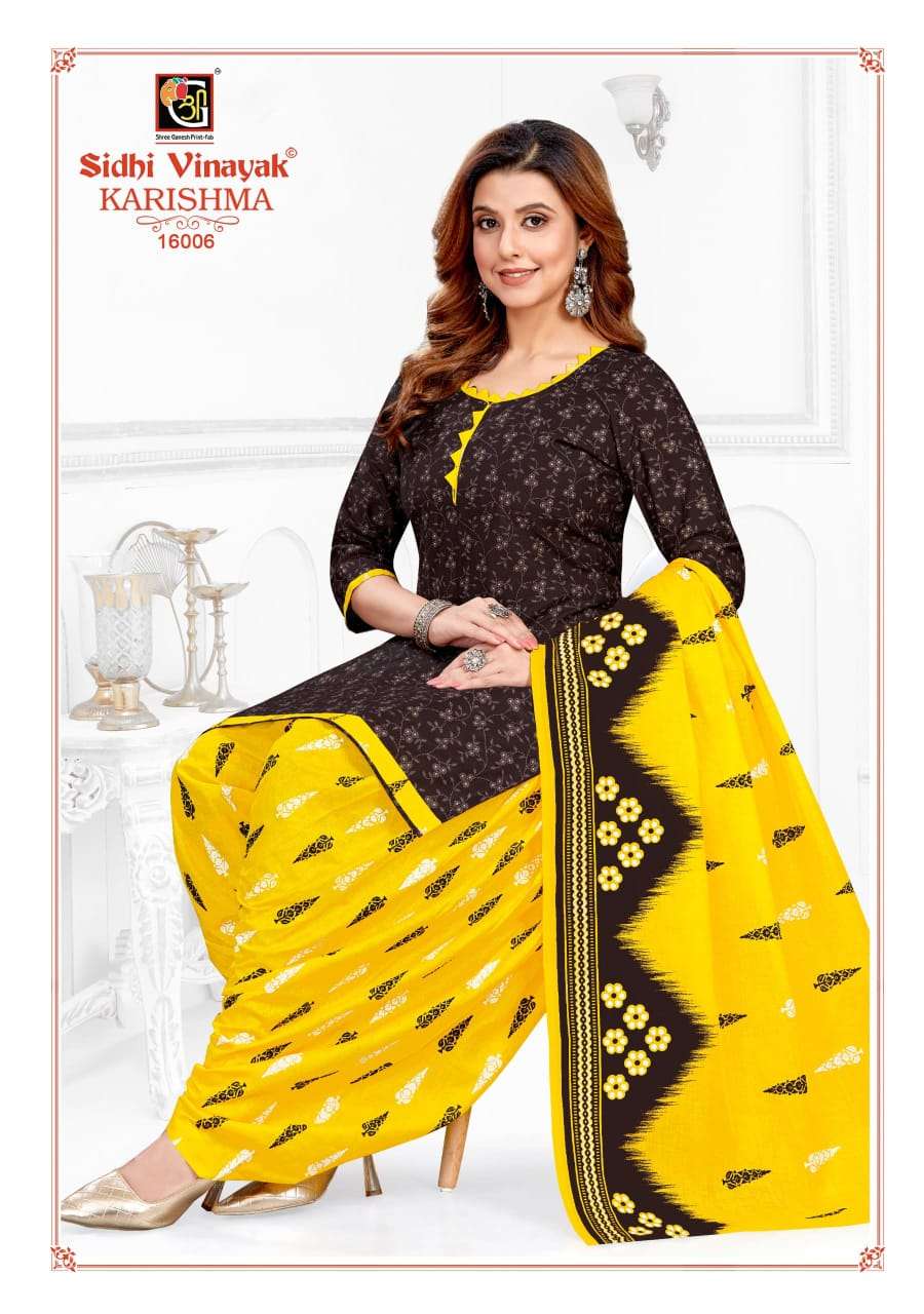 SIDHI VINAYAK KARISHMA VOL 16 COTTON PATIYALA DRESS