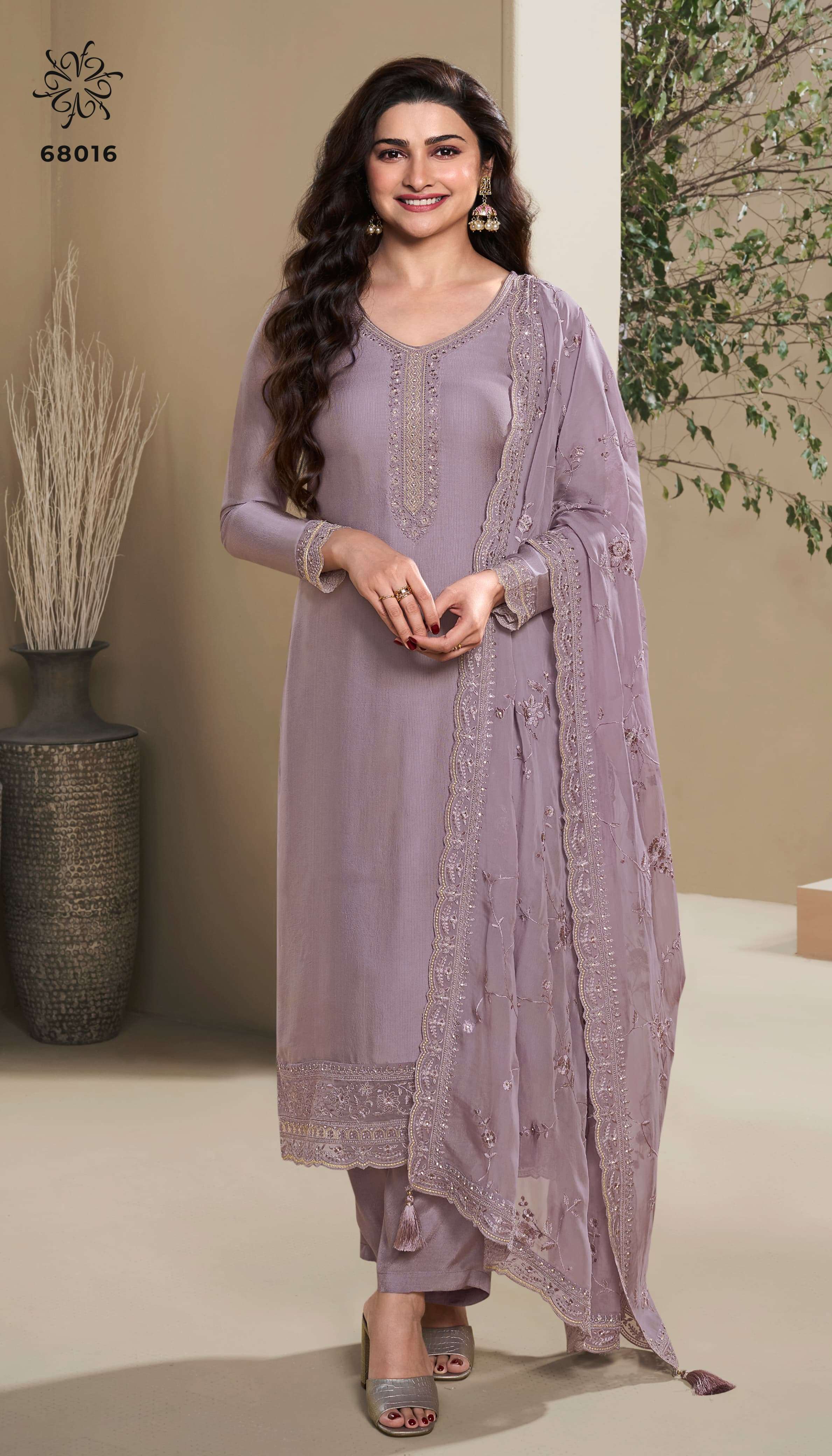 VINAY FASHION KULEESH SAUMYA SILK EMBROIDERY WORK SUIT