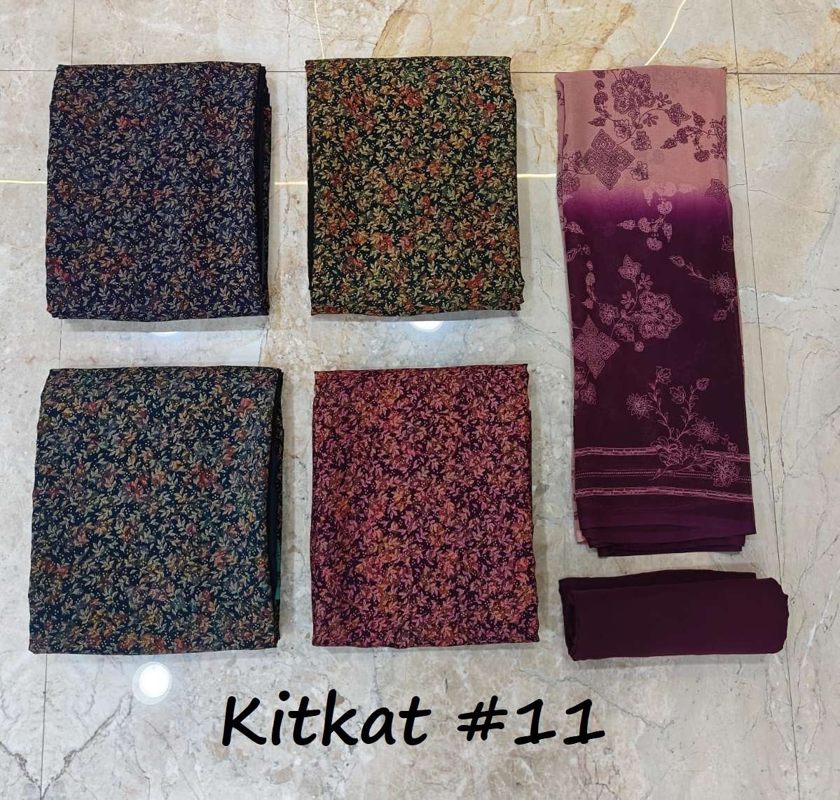 VISHWAM FABRICS KITKAT CREPE GEORGETTE DIGITAL PRINT WITH WORK SUIT