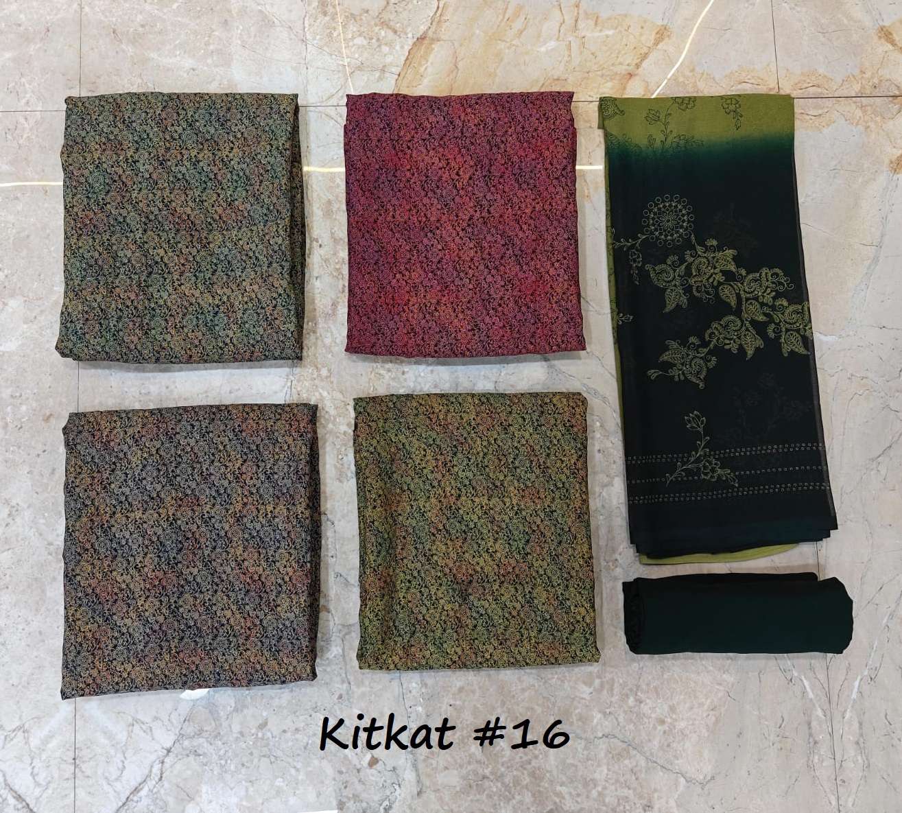 VISHWAM FABRICS KITKAT CREPE GEORGETTE DIGITAL PRINT WITH WORK SUIT