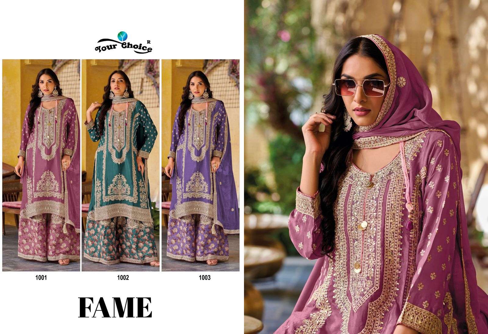 YOUR CHOICE FAME HEAVY DESIGNER READY MADE PAKISTANI STYLE SUIT