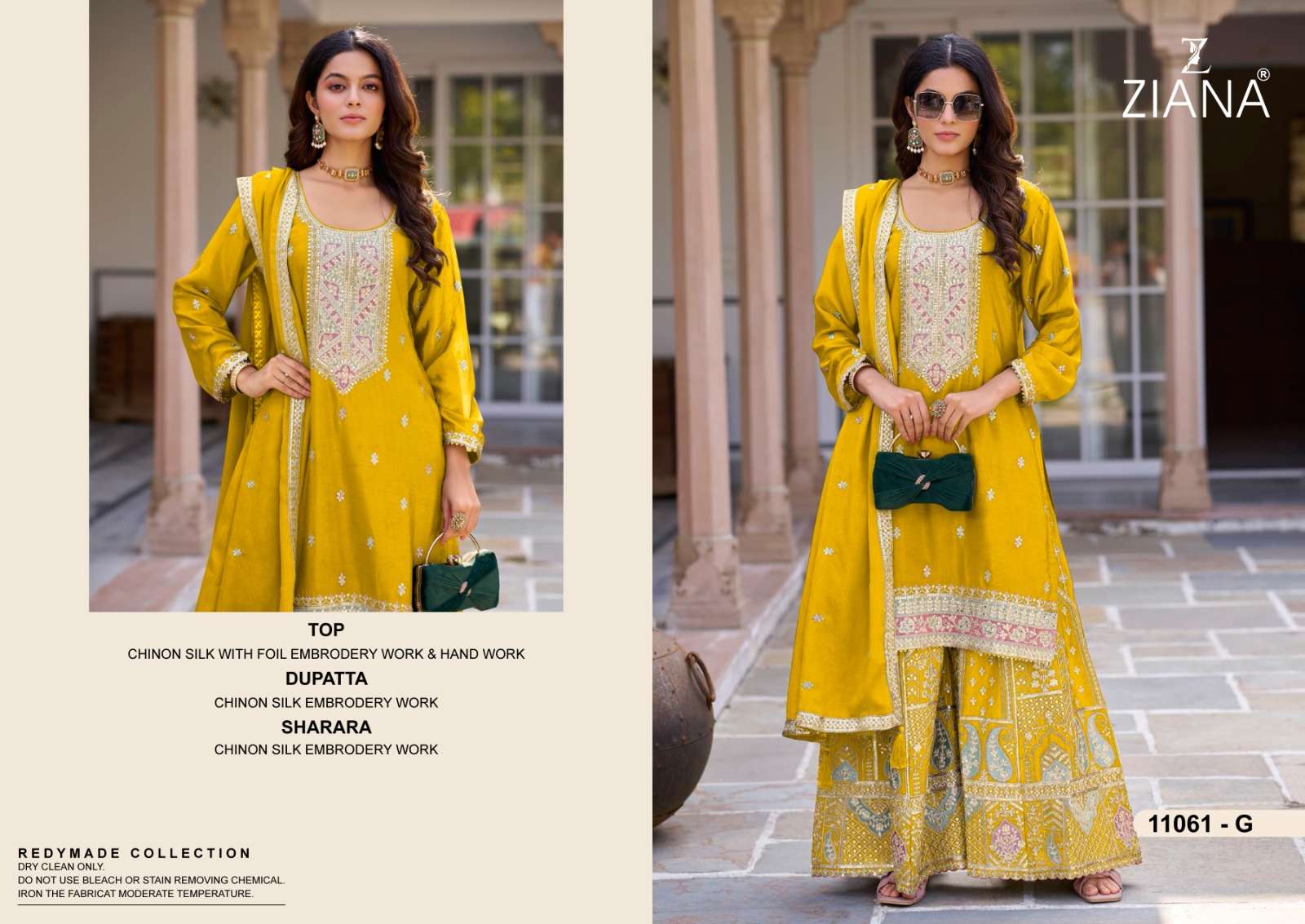 ZIANA D NO 11061 HEAVY DESIGNER PARTY WEAR LADIES SUIT