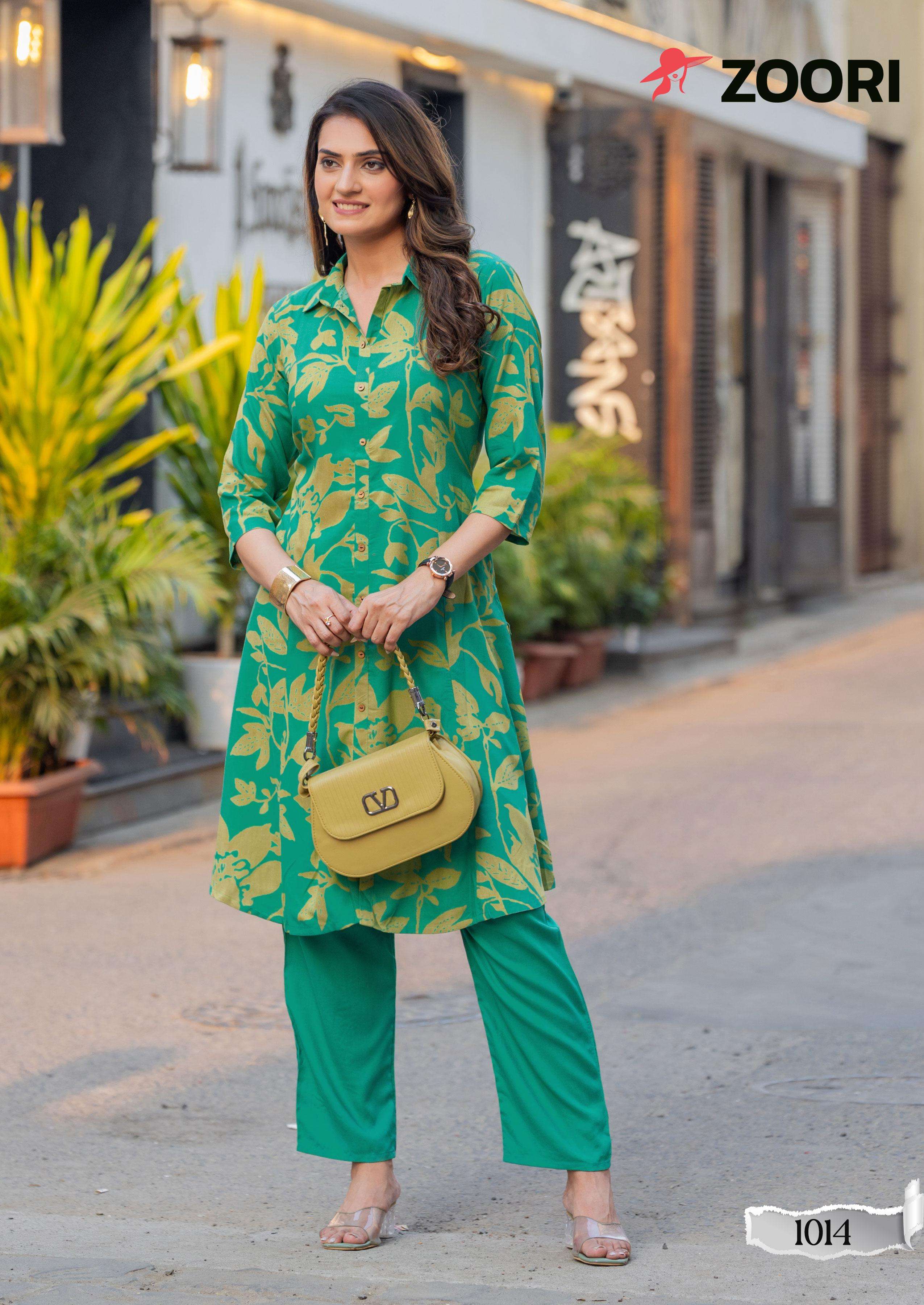 ZOORI ALEXA VOL 3 RAYON PRINT FANCY SUMMER WEAR CO-ORD SET